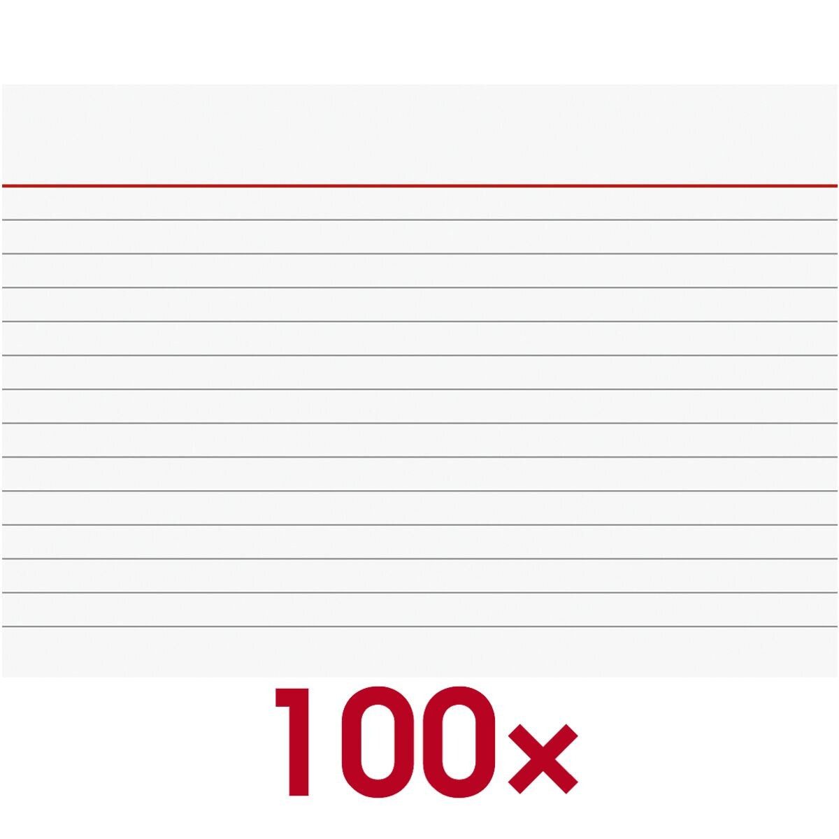 BRUNNEN Karteikarten, A6 quer, liniert