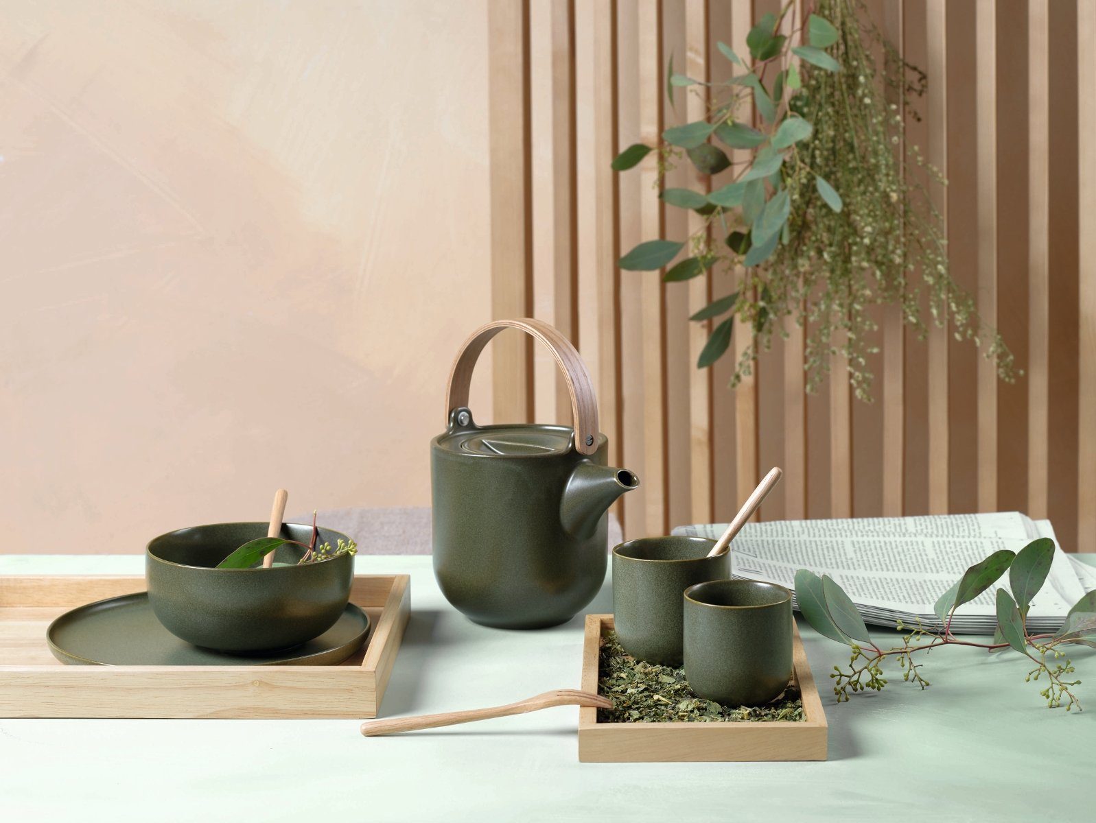 ASA SELECTION Becher COPPA Teebecher nori 0,2 l 2er Set, Porzellan, Geschirr