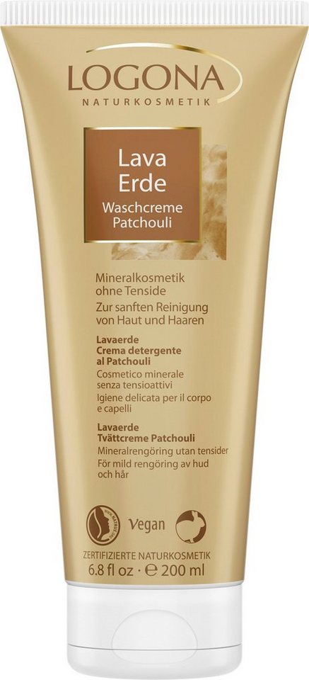 Naturprodukt Lavaerde Logona Waschcreme Gesichts-Reinigungscreme Patchouli, LOGONA