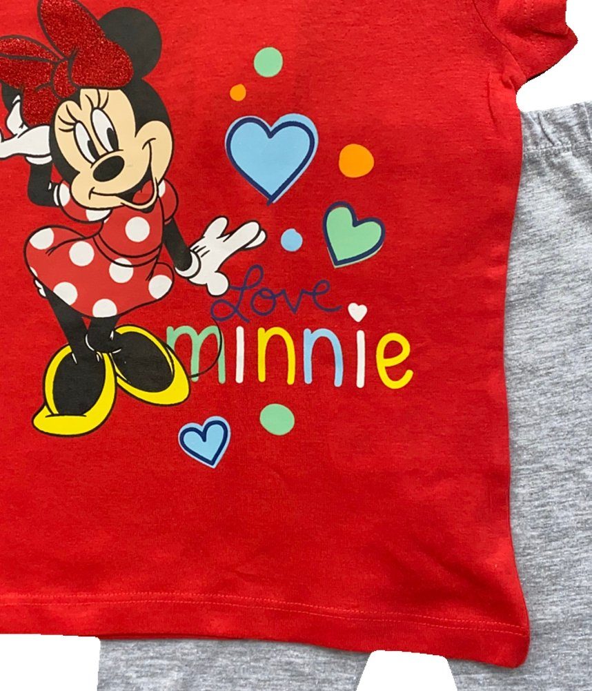Disney Minnie Mouse MINNIE 5 104 10 6 3 8 7 Pyjama Set Capri-Pyjama 110 MOUSE 4 2 3 128 9 Gr.98 Schlafanzug Kinder Jahre 116 Stück 3x Mädchen