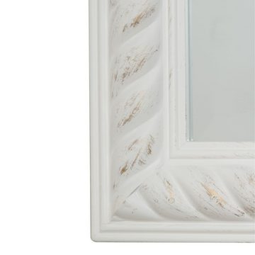 LebensWohnArt Wandspiegel Traumhafter Spiegel MIRA 132x72cm antik-weiss Facette