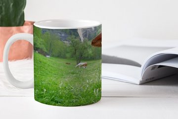 MuchoWow Tasse Kuh - Natur - Österreich, Keramik, Kaffeetassen, Teetasse, Becher, Teetasse, Geschenk