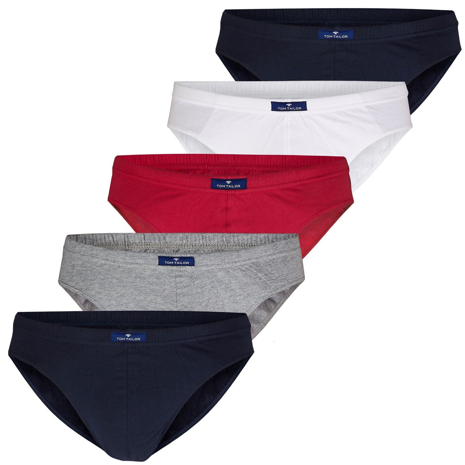 TOM TAILOR Slip (5-St) / Pack Navy 5er im Eingriff ohne Mehrfarbig