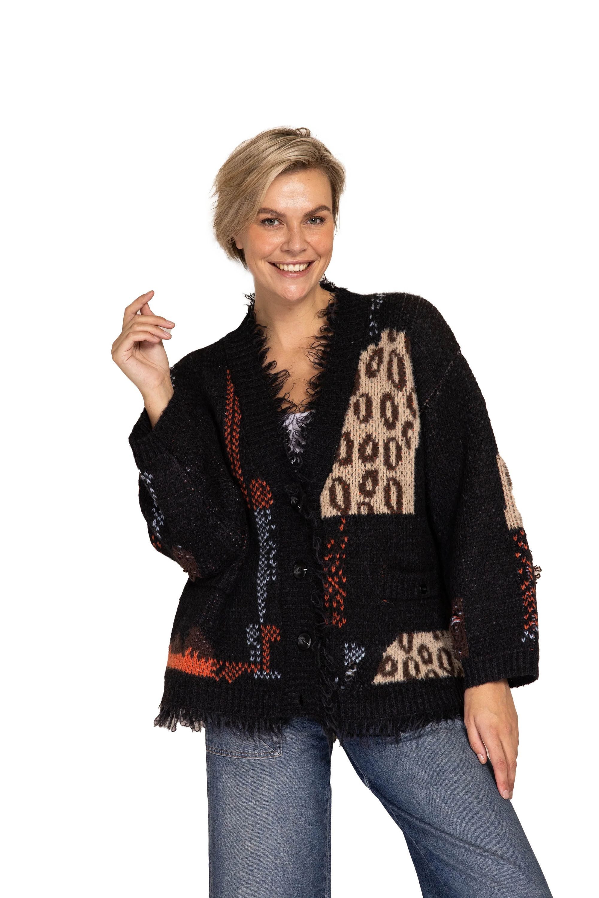 Zhrill Strickjacke ZHJOLA ANTHRA (0-tlg) günstig online kaufen