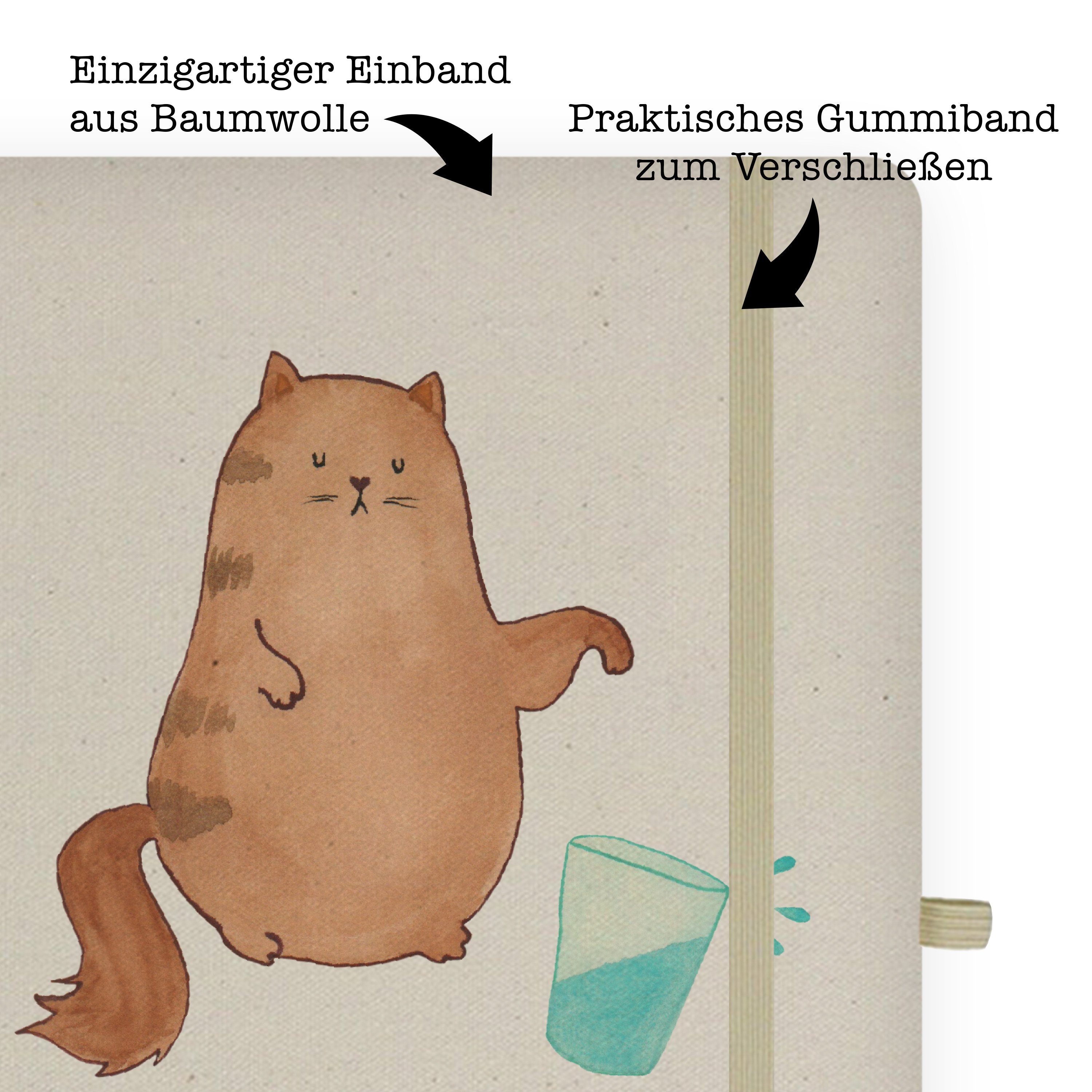Katze & Mr. Notizbuch Mrs. Transparent witzig, Wasserglas - - Adressb Tagebuch, Geschenk, Panda