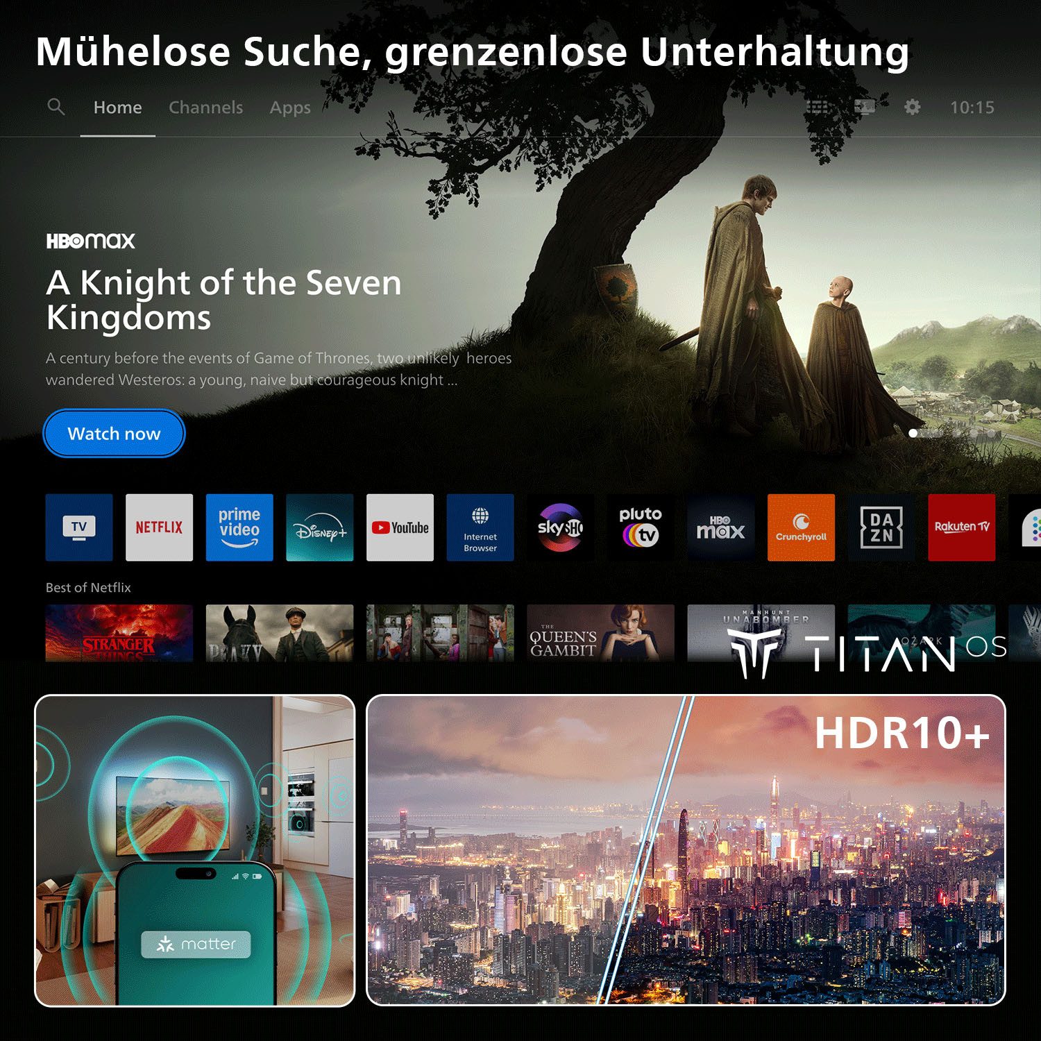 Philips 50PUS8001/12 LED-Fernseher (126 cm/50 Zoll, 4K Ultra HD, Smart-TV)
