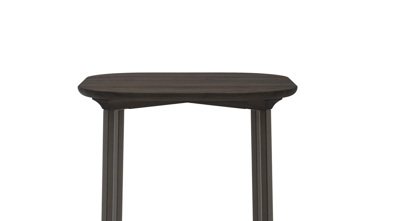 Rolf Benz Stehtisch ROLF BENZ Stehtisch 935 Eiche schwarz Metall schwarz B65 H100