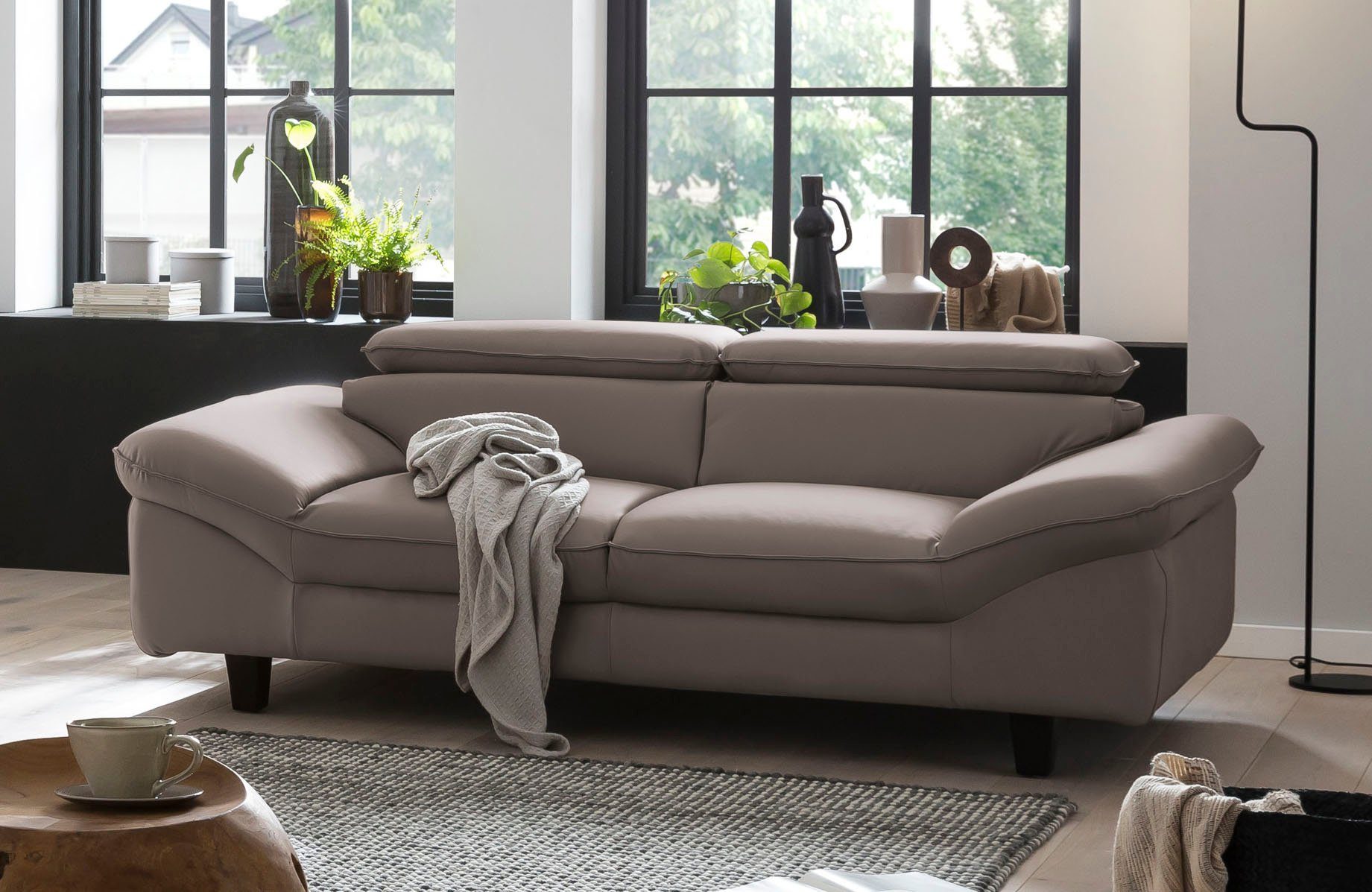 Home affaire 3-Sitzer "Pilot", Big-Sofa mit Kopfteilverstellung günstig online kaufen