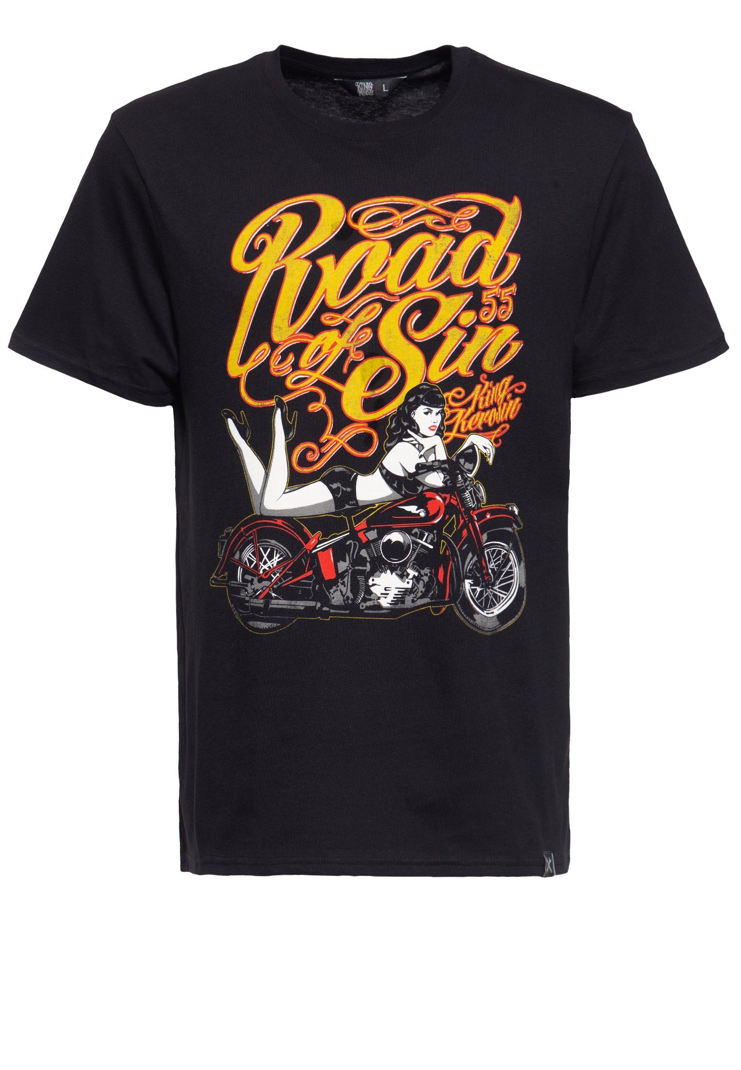 Sin Front T-Shirt KingKerosin der Print mit of in Road