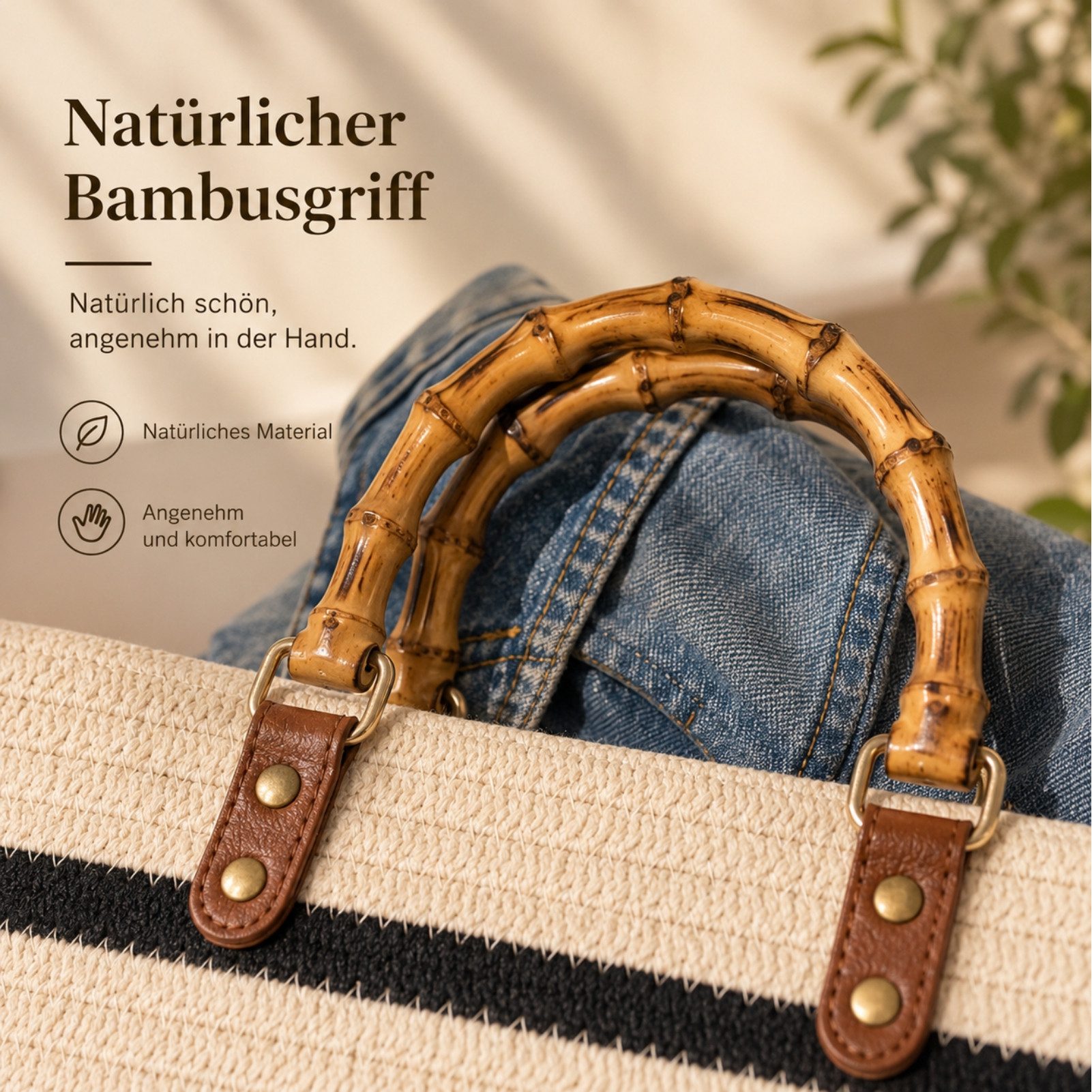 Jumpeak Handtasche handtasche damen,schwarze handtasche für damen,handtasche beige (strand tasche, tragetasche damen), boho style,boho tasche,strandtasche,strandtasche damen,45x28cm