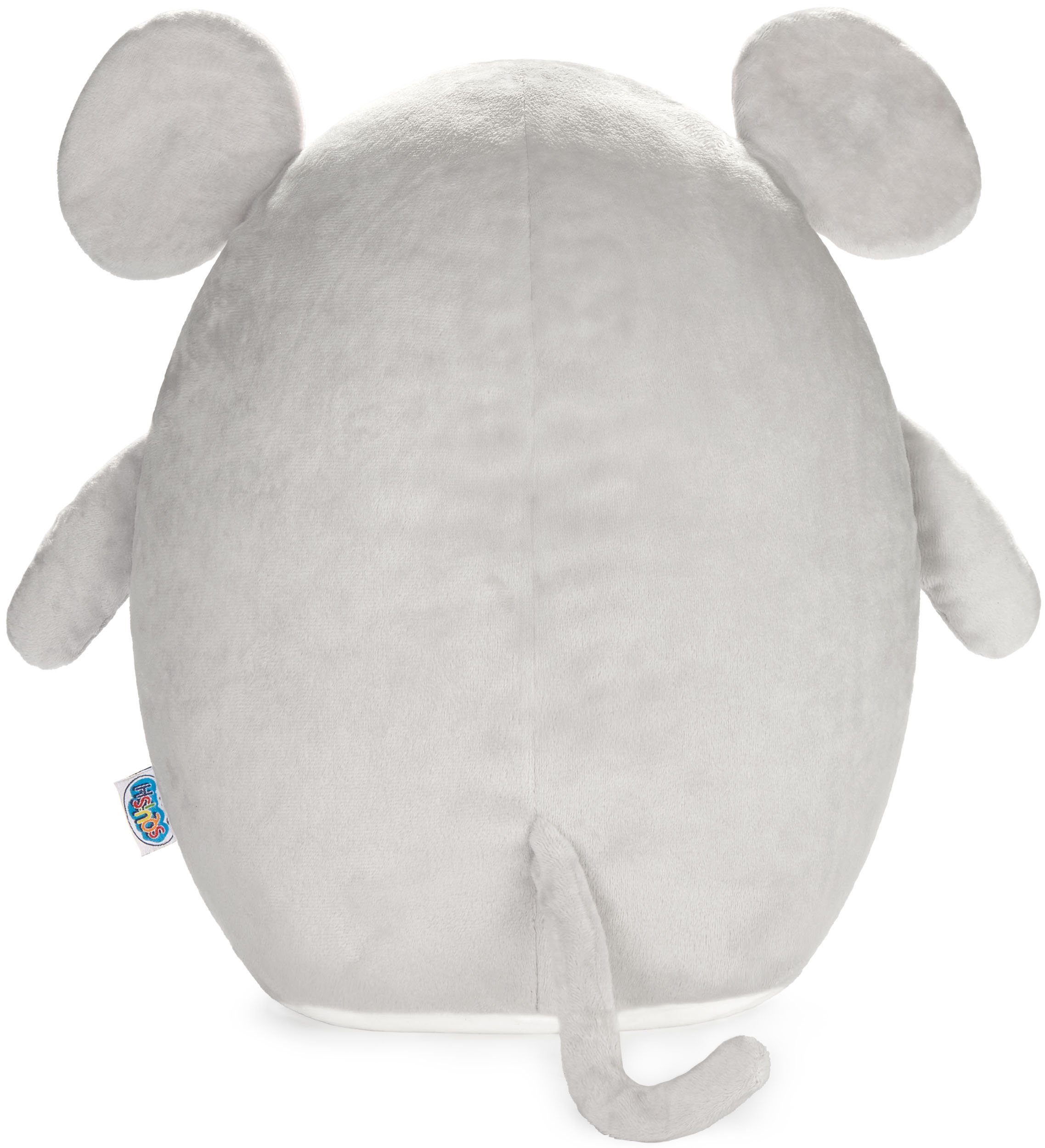 SQUISHBRUBIES Kuscheltier Milo die Maus - 35 cm Stofftier - Superweich (1-St., Grau), Plüschtier zum Kuscheln, Verschenken und Sammeln