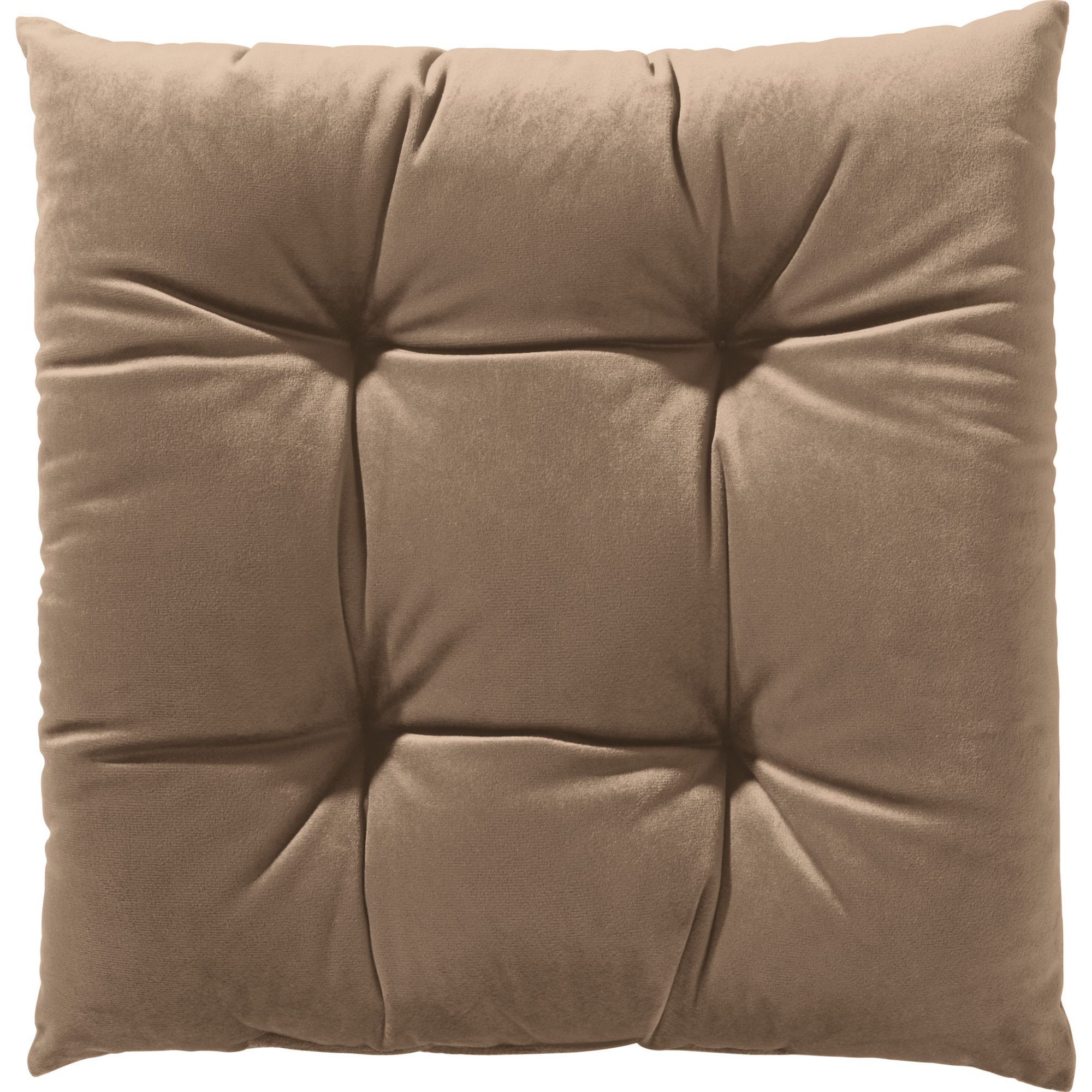 REDBEST Stuhlkissen Stuhlkissen "Kingsville" 2er-Pack, Nicky-Velours Uni