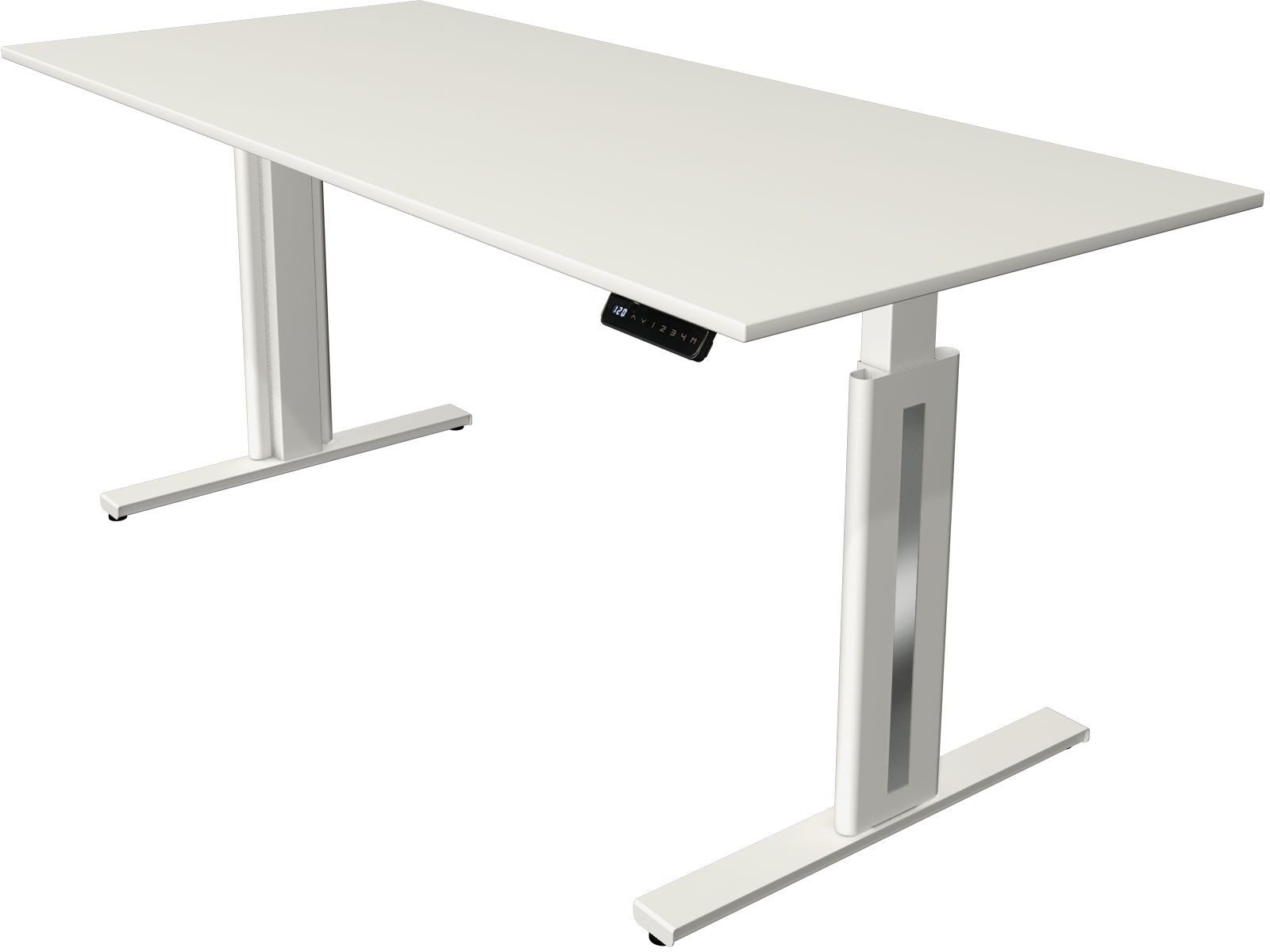 Schreibtisch Sitz-/Stehtisch Move 3 fresh BxTxH 180x80x72-120cm weiß/weiß