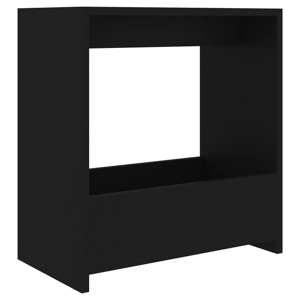 vidaXL Beistelltisch Beistelltisch Schwarz 50x26x50 cm Holzwerkstoff (1-St)