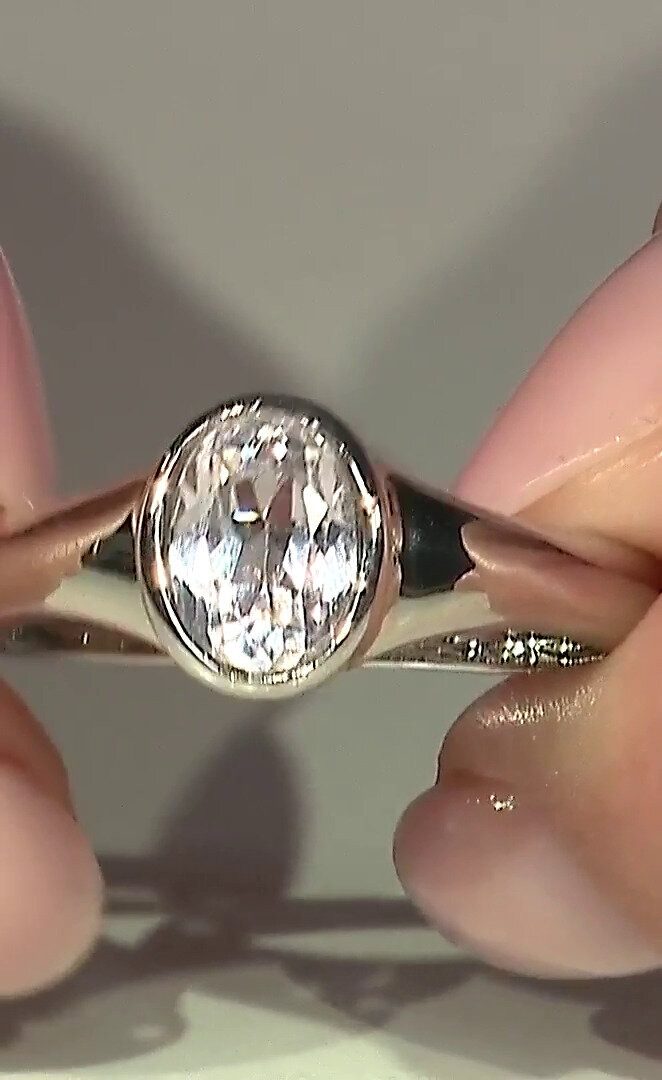 Cavill Solitärring Cavill Kunzit Damenring 1,40 ct Oval 925 Silber Echtschmuck (1-tlg)