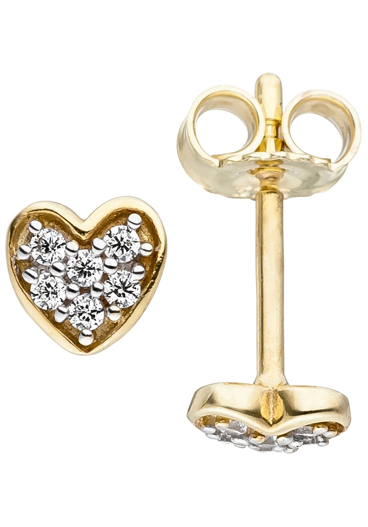 Paar Ohrstecker Herz