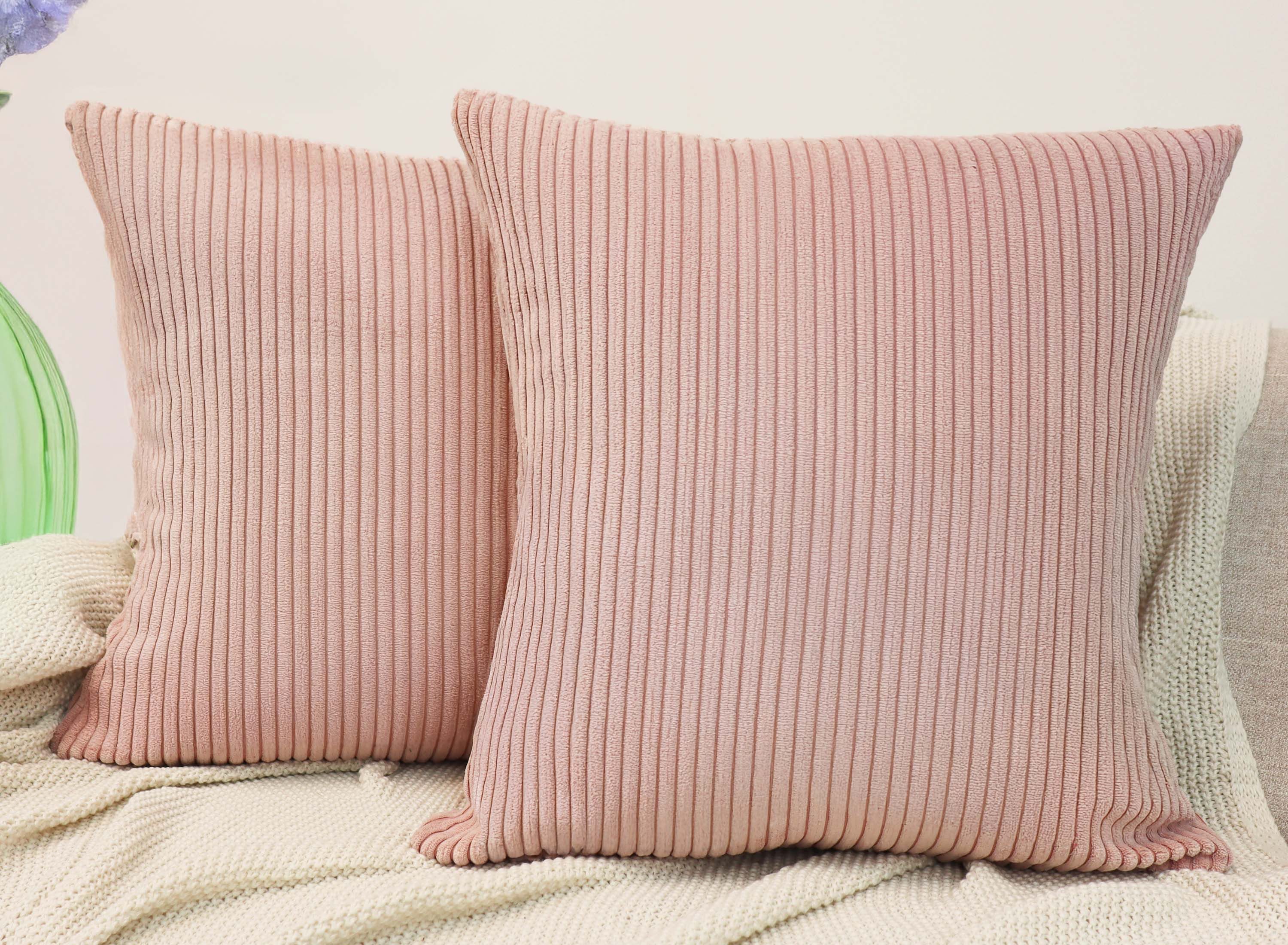 Amilian Dekokissen mit Füllung und Kissenbezug - 2er Set - Kissen, Zierkissen, Sofakissen, (2 Stück), Kopfkissen, Kuschelkissen, Couchkissen mit Kissenfüllung