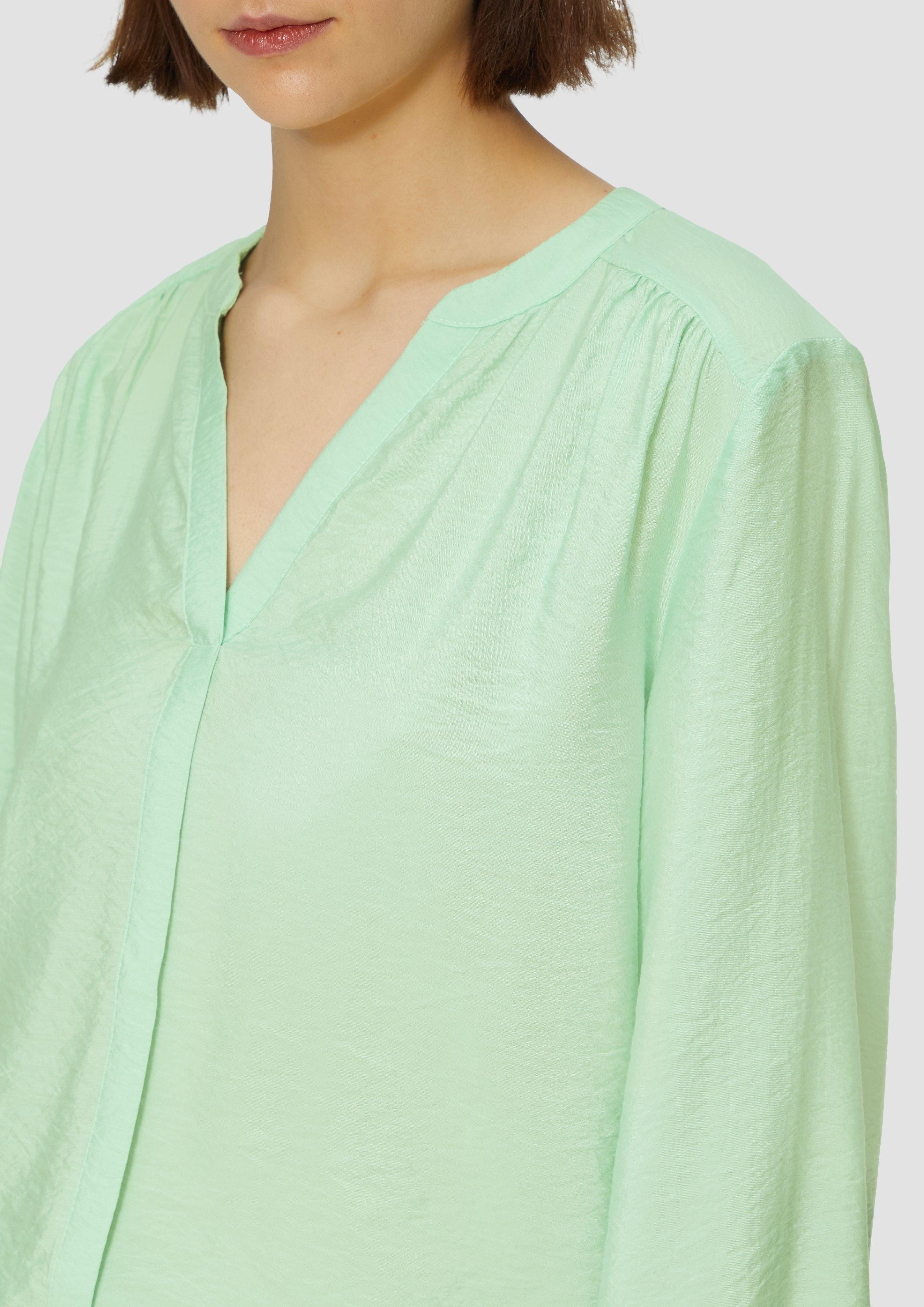 s.Oliver Langarmbluse Bluse aus Viskosemix mit günstig online kaufen