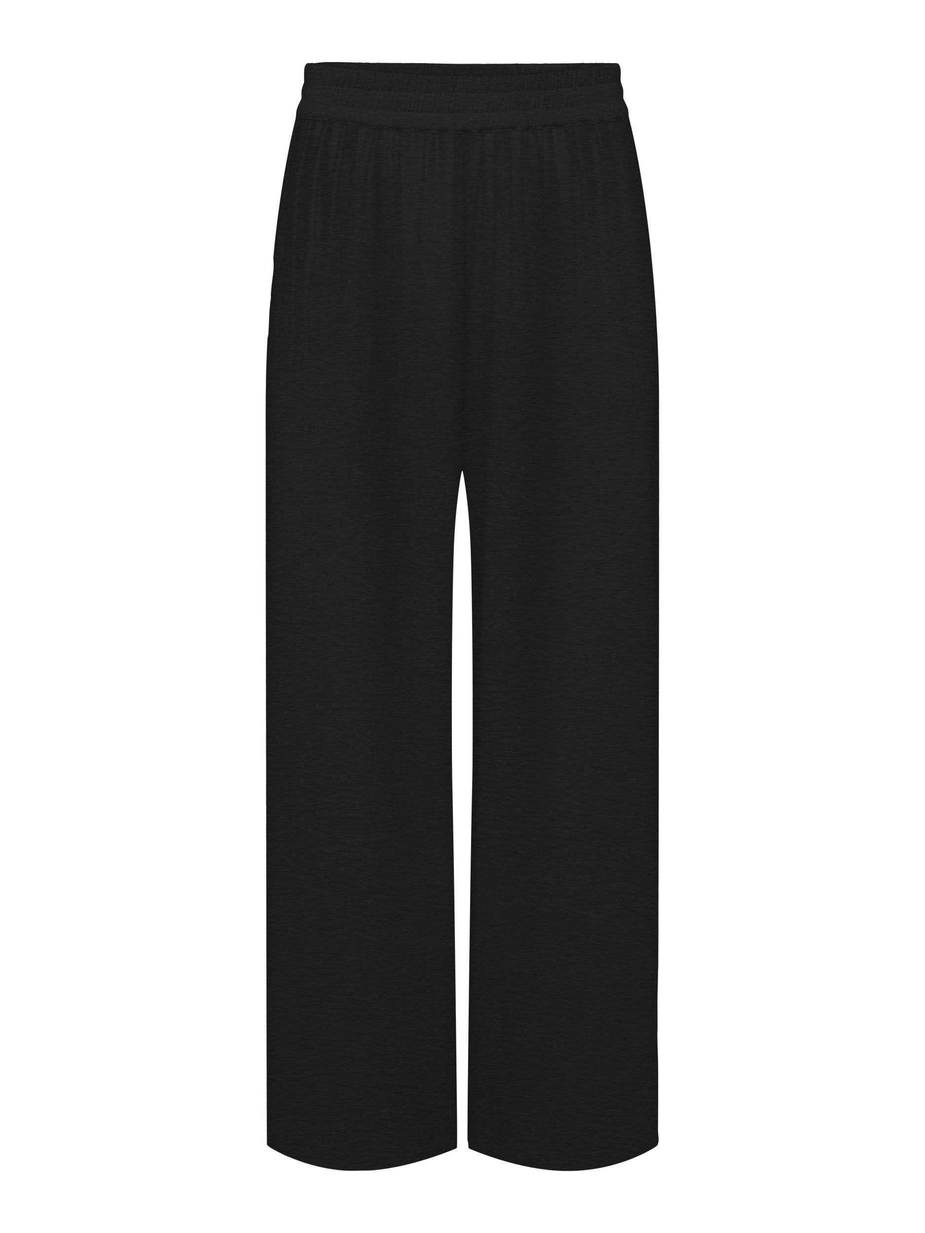 pieces Palazzohose - sommerliche Stoffhose im Slim Fit mit All-Over-Print günstig online kaufen