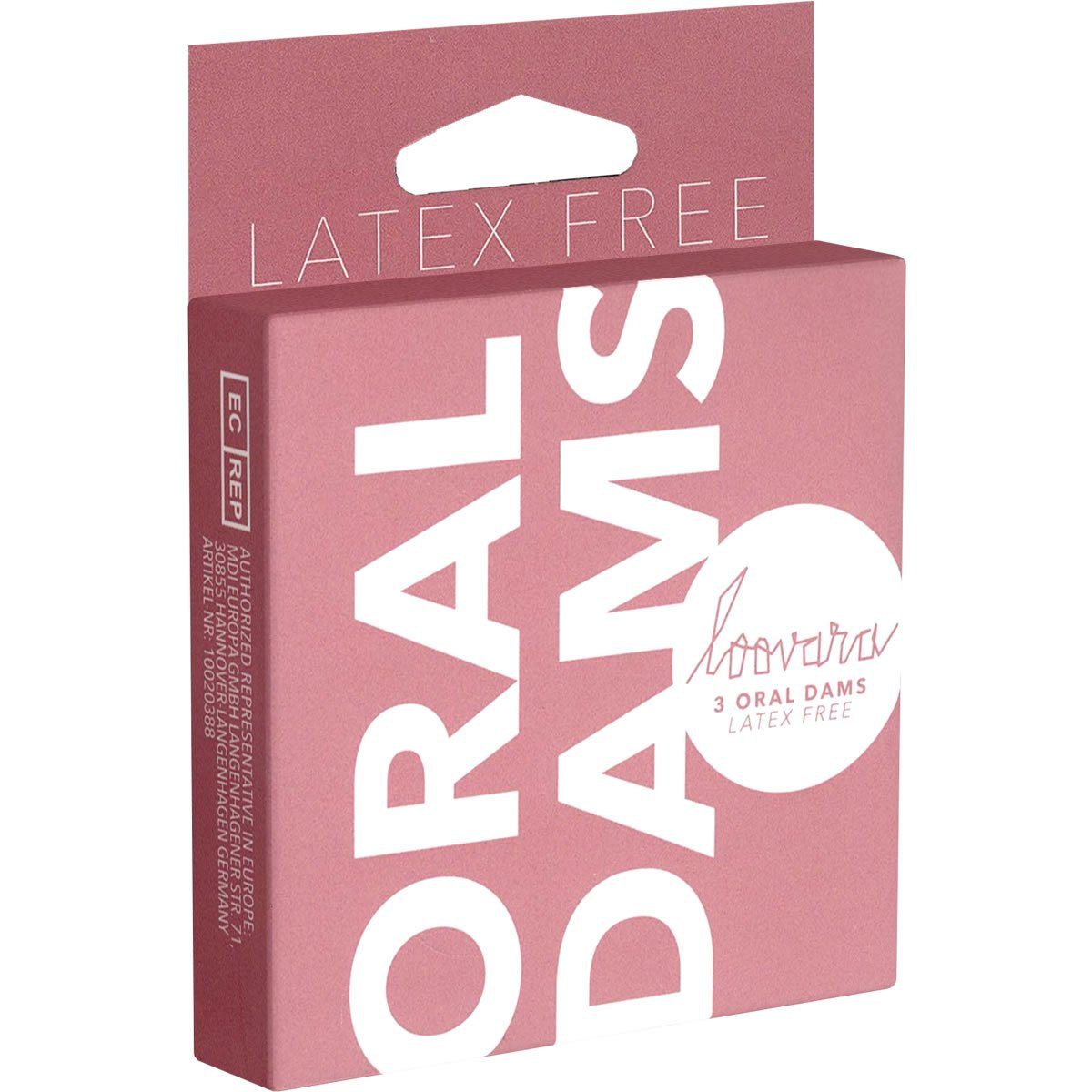 Loovara Kondome Oral Dental Dams Packung mit, 3 St., hypoallergene Oraltücher ohne Duft, transparente, latexfreie und geruchslose Lecktücher