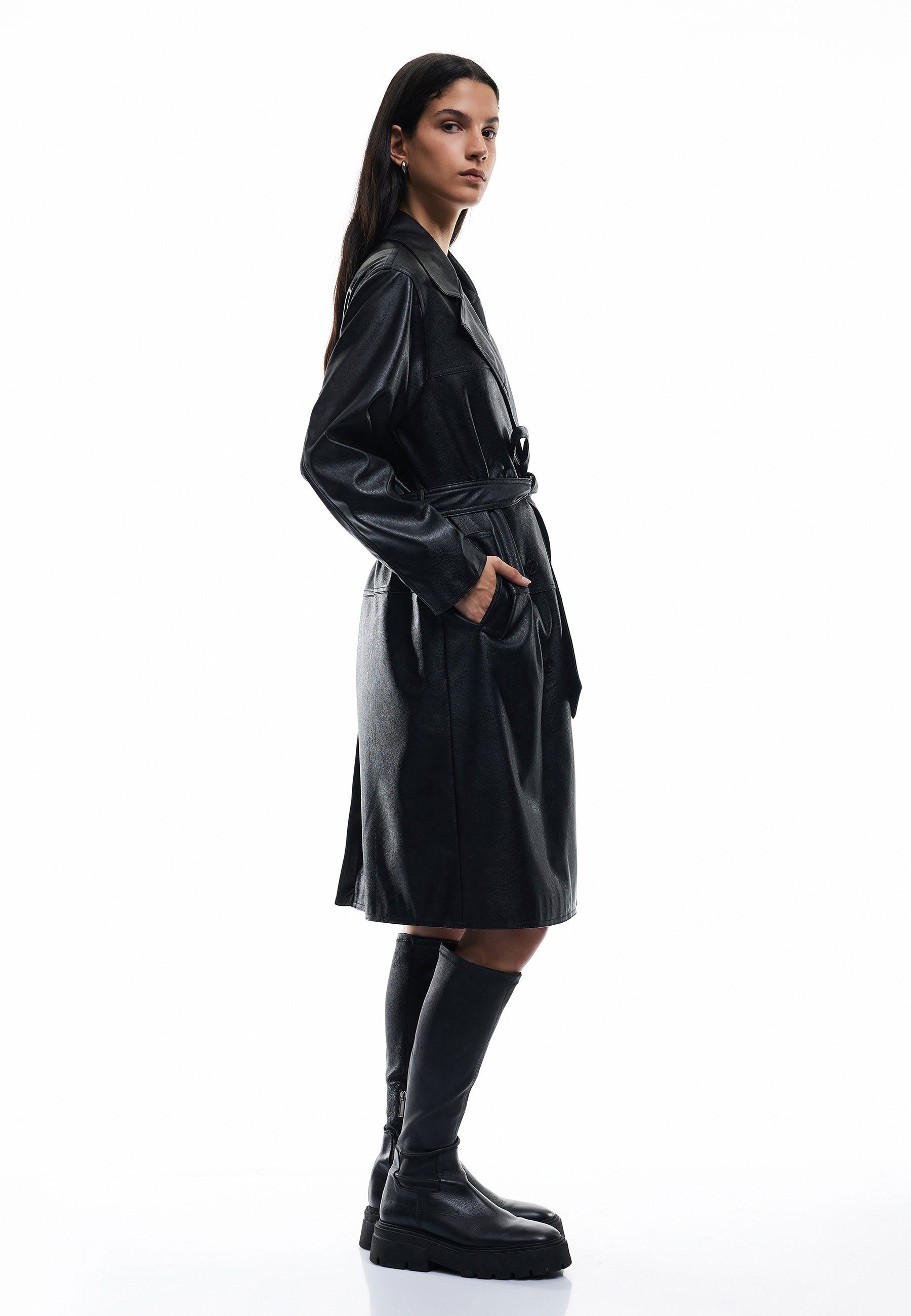 Koton Trenchcoat Regular Mit Bauchgurt Trenchcoat