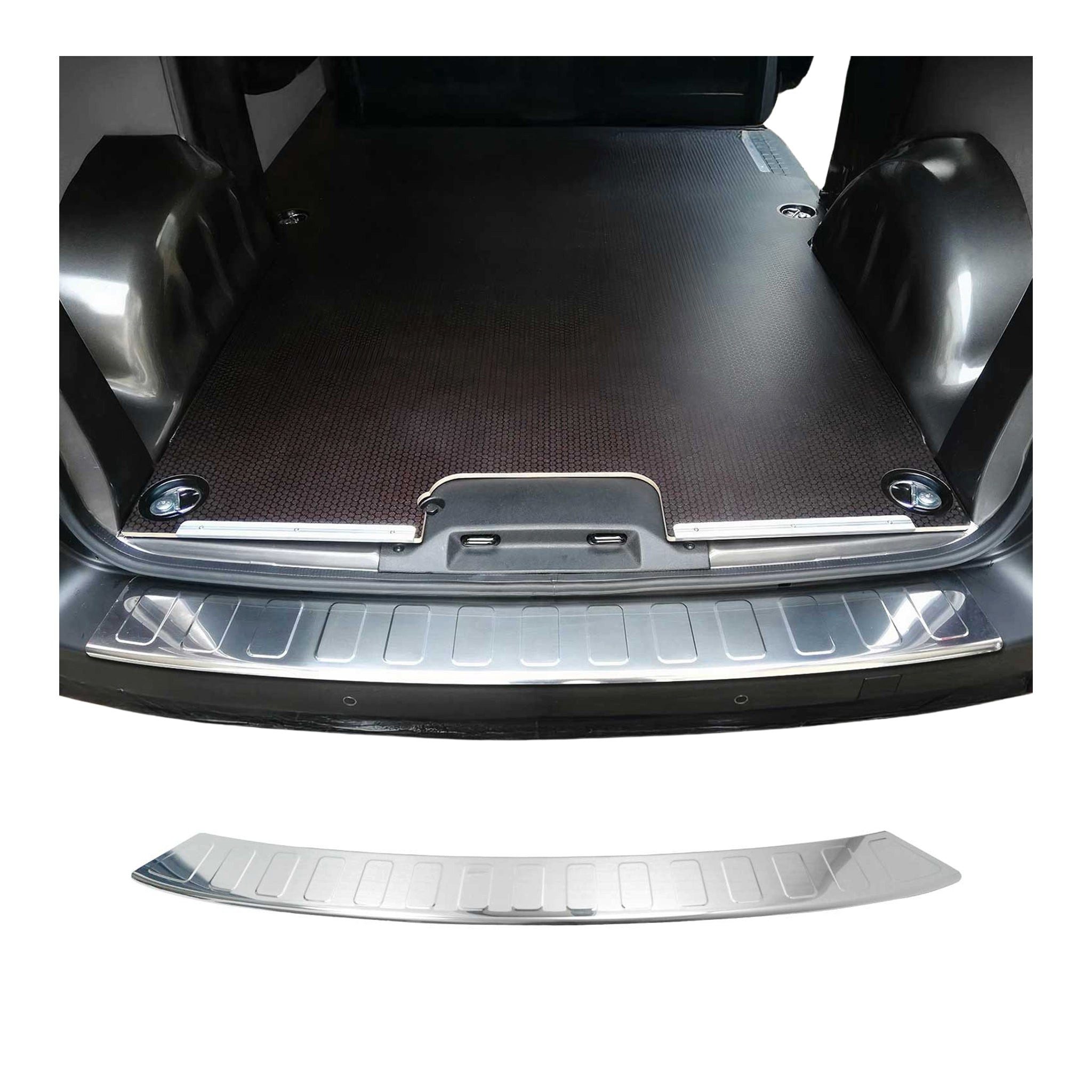 OMAC Ladekantenschutz für Peugeot Expert 2016-2024 L1 L2 Edelstahl Chrom, Zubehör für Peugeot Expert 2016-2024 L1 L2, Langlebig,Einfache Reinigung,Einfache Installation,Rostbeständig