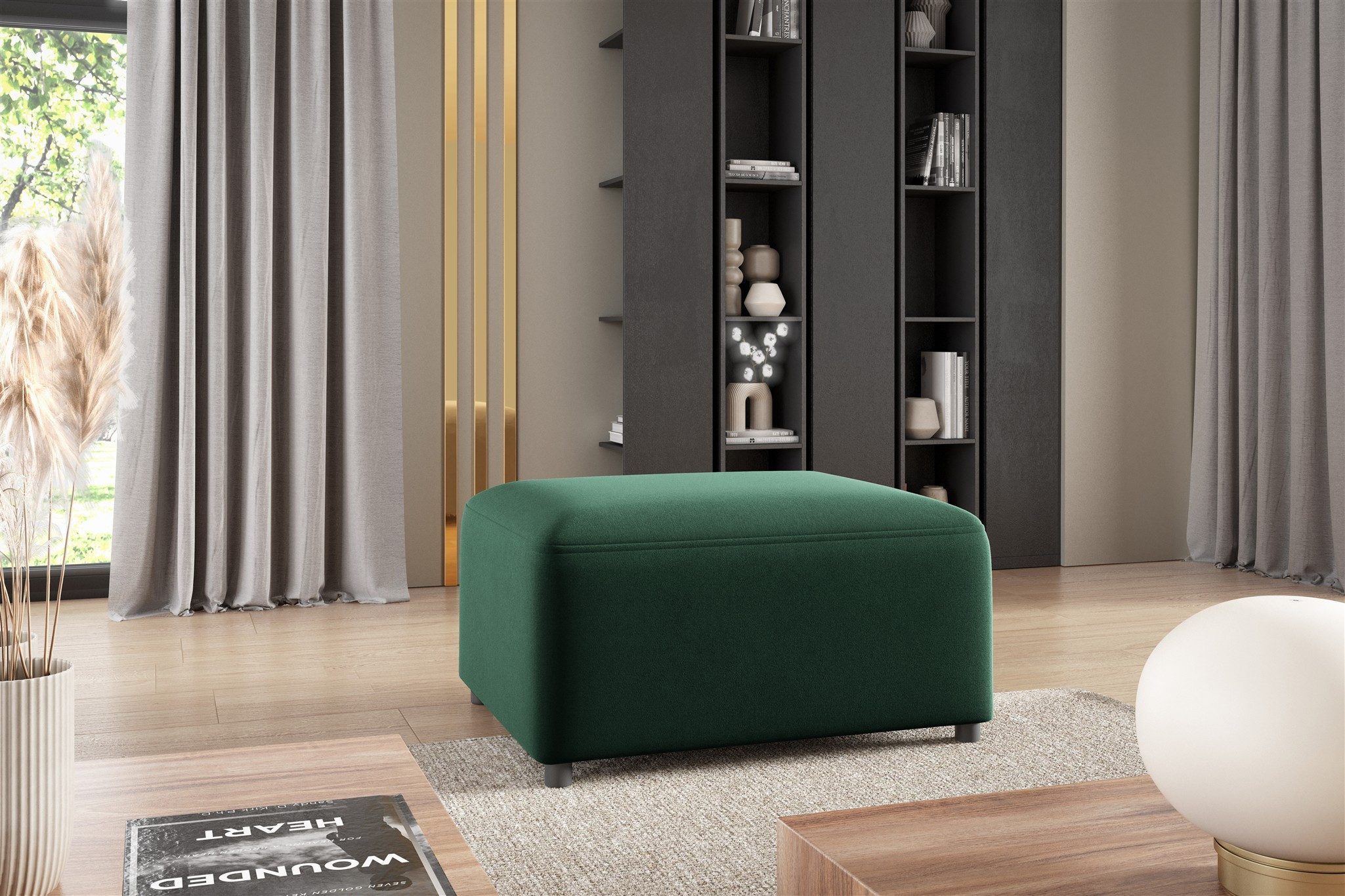 Fun Möbel Polsterhocker Designerhocker MEGAN in günstig online kaufen