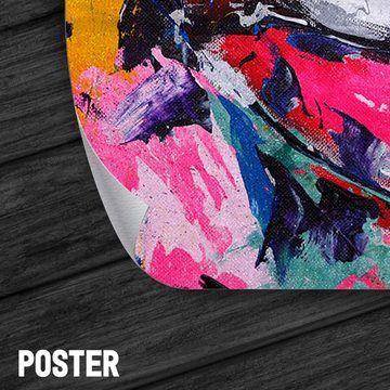 ArtMind XXL-Wandbild PAINT LIPS, Premium Wandbilder als Poster & gerahmte Leinwand in verschiedenen Größen, Wall Art, Bild, Canvas
