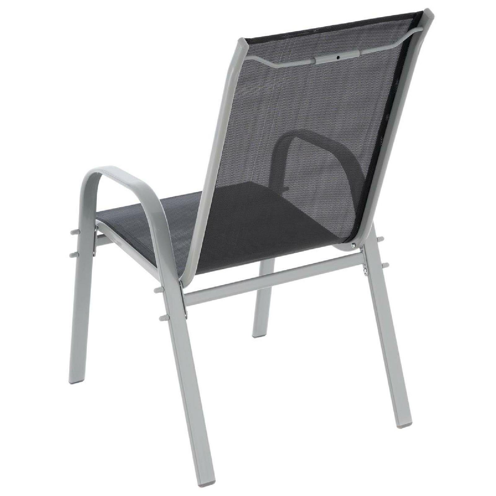 VCM Gartenstuhl 2er Stapelstuhl Gartenstuhl Outdoor Stuhl Garten