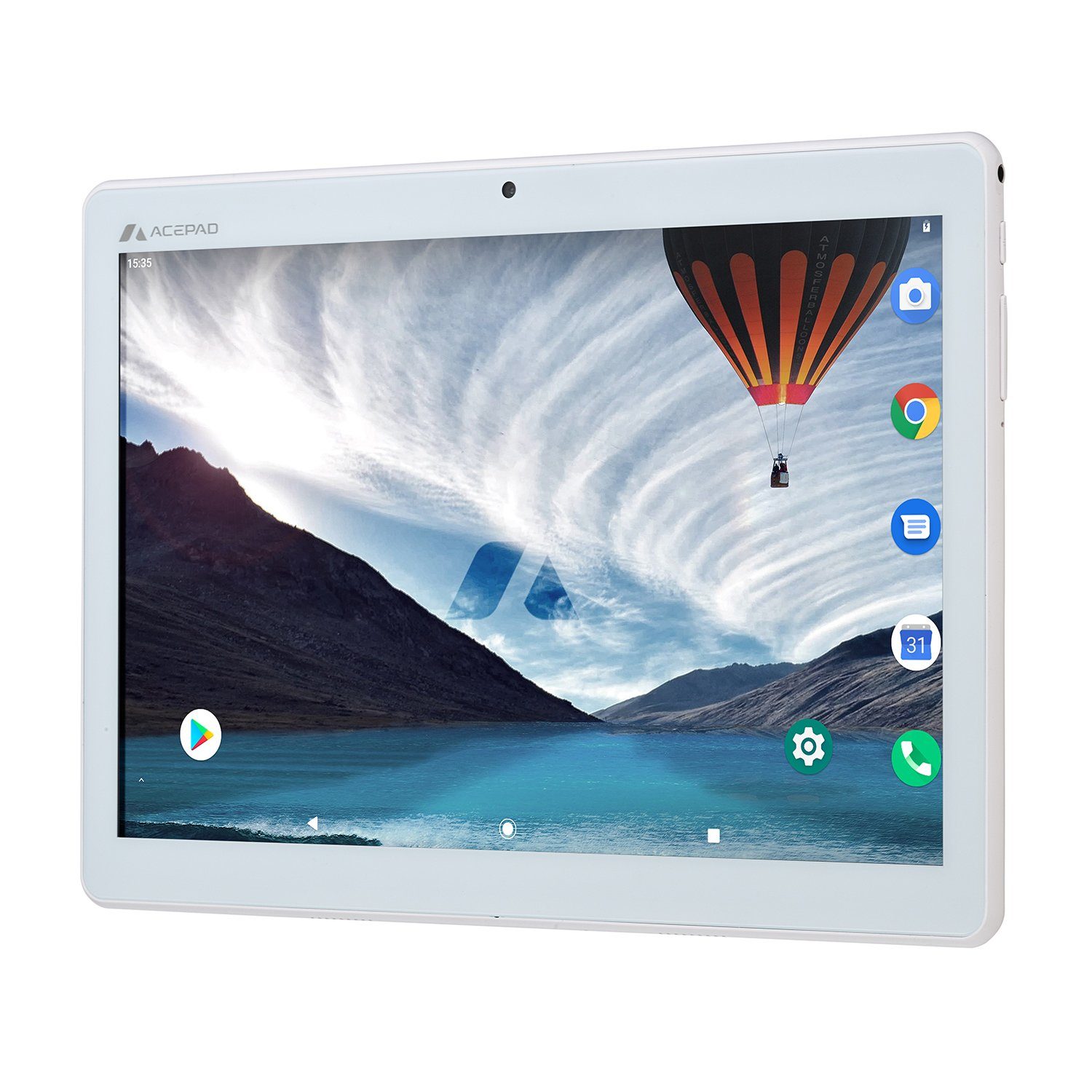 128 Acepad v2024 6GB Android, Wi-Fi, Weiß (LTE), (10.1", mit Ram, USB-Tastaturtasche) FHD Tablet USB-Tastatur GB, A145T 1920x1200, 10", 4G mit Full-HD
