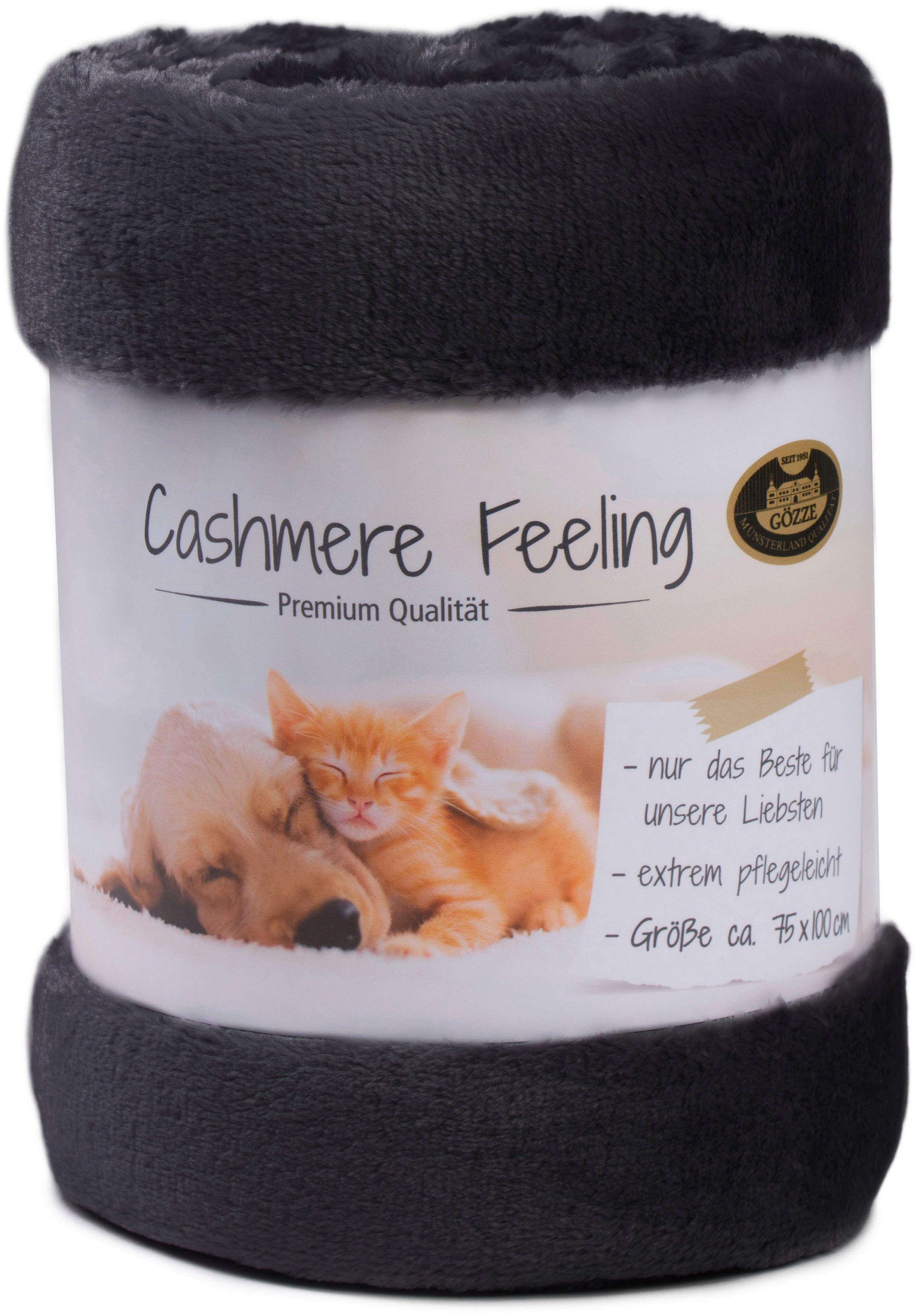 Plaid Haustierdecke Cashmerefeeling, Gözze, strapazier- und widerstandsfähig