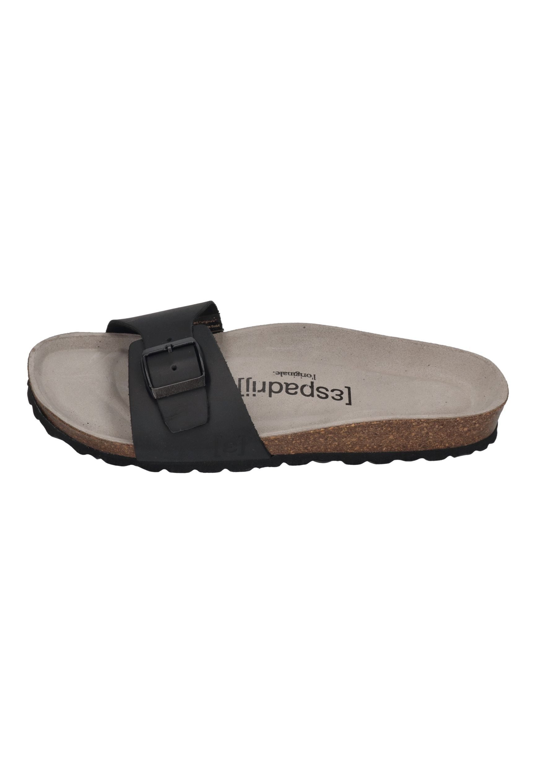 espadrij l´originale SOLEA CUIR Pantolette Noir