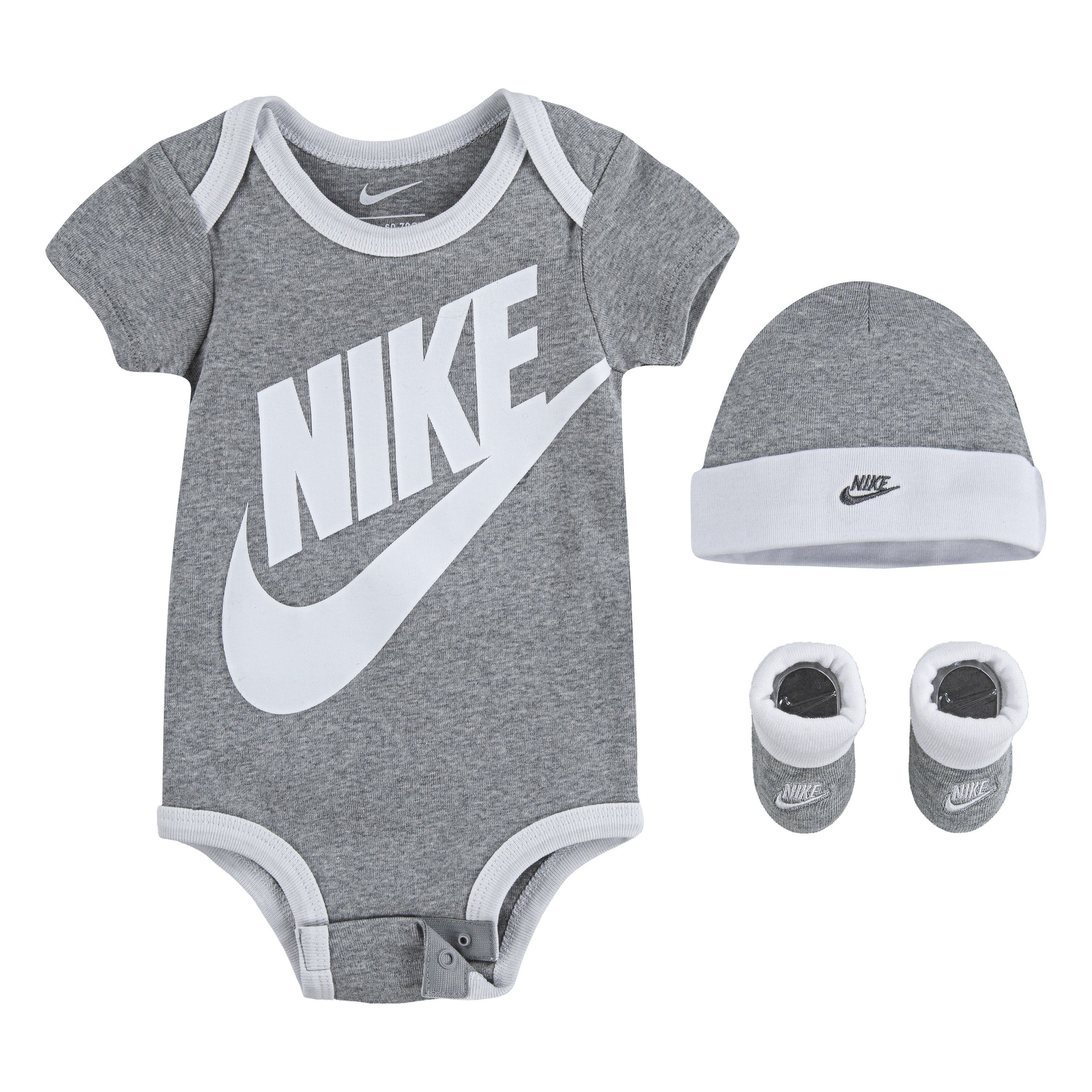Erstausstattungspaket Nike dark 3-tlg) Sportswear grey (Set,
