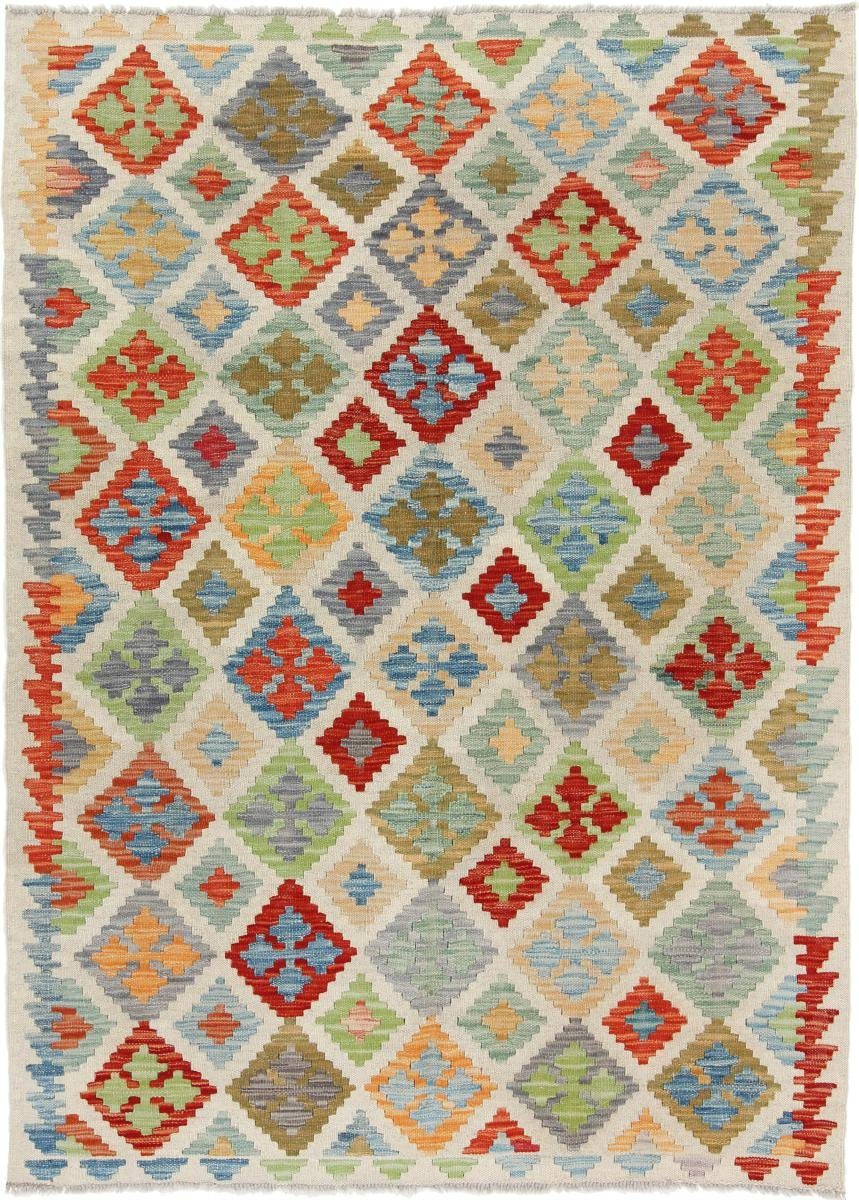 Orientteppich Kelim mm rechteckig, Afghan 3 Nain Trading, Handgewebter Höhe: Orientteppich, 123x172