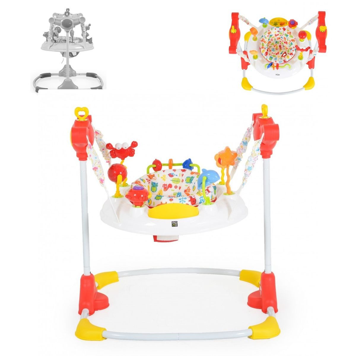 Moni Türhopser Hopser Vista, mit Spielcenter, Musik, Licht, MP3-Anschluss, Höhe einstellbar