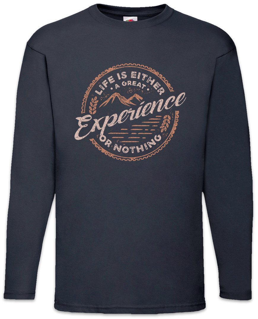 Langarmshirt Life Is Langarm T-Shirt Campen Camping Zelten Zelt Outdoor Wandern