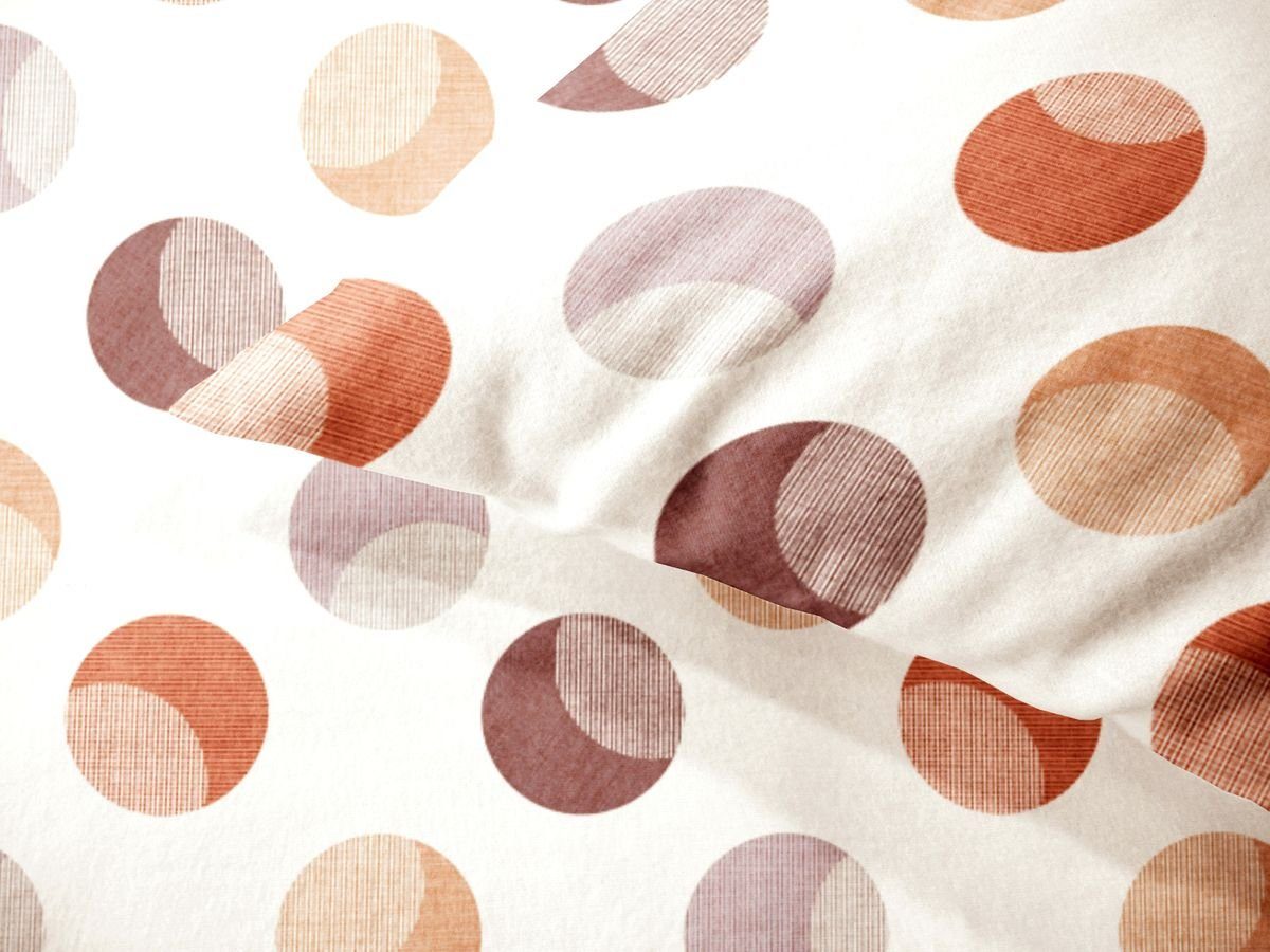 JACK Bettwäsche JACK by Dormisette 135x200cm Punkte Dot Offwhite, Biber, 2 günstig online kaufen