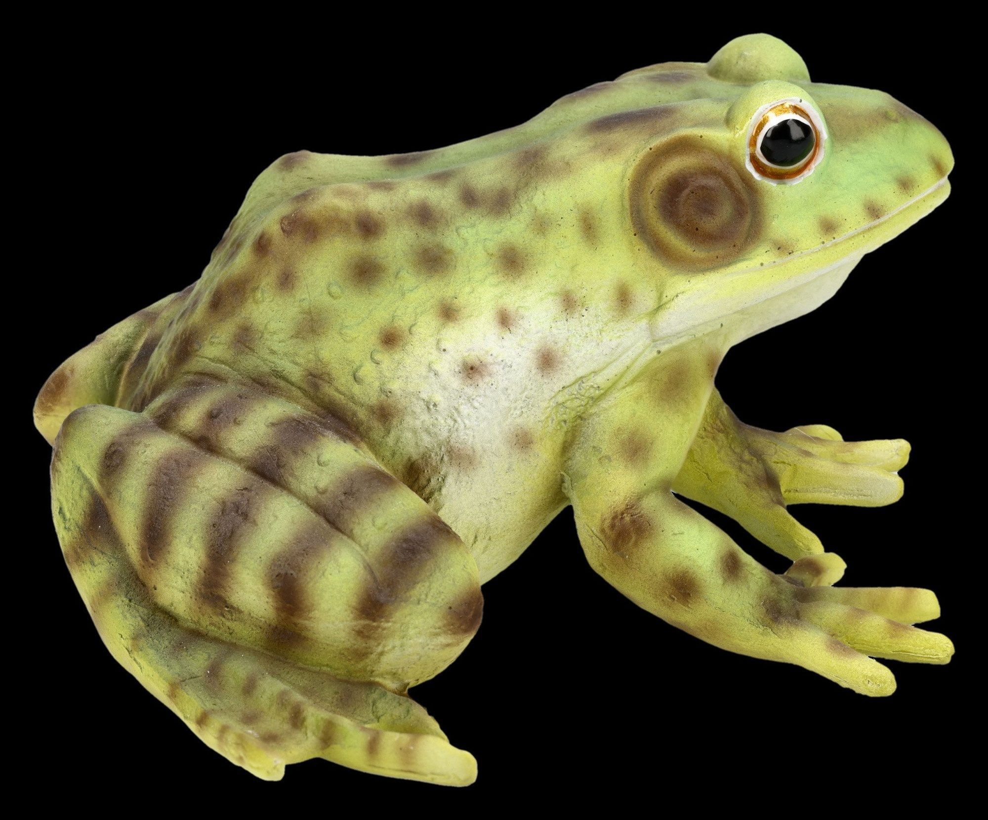 Figuren Shop GmbH Gartenfigur Frosch Statue – Tierfigur Garten Dekofigur detailreich Gartenfigur