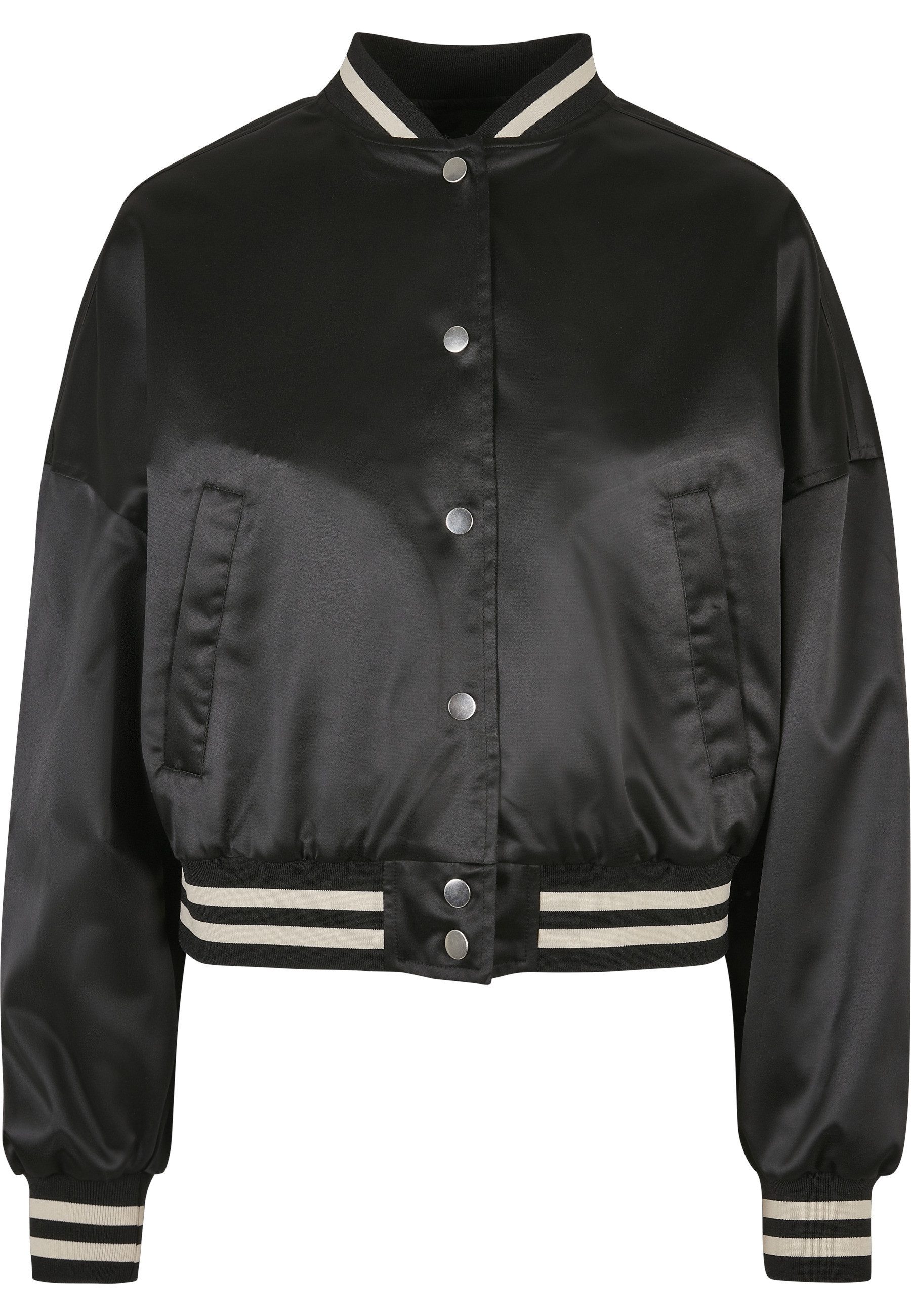 URBAN CLASSICS Collegejacke Urban Classics Damen Ladies Short Oversized Satin College Jacket (1-St)