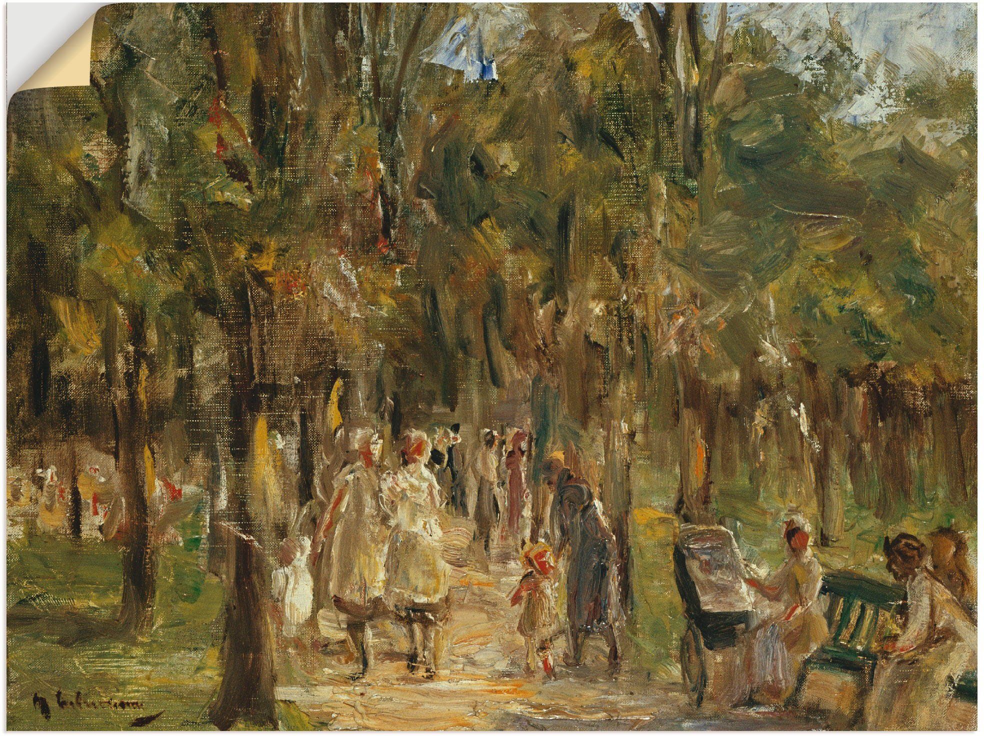 Artland Wandbild Tiergarten. 1915, Gruppen & Familien (1 St), als Leinwandbild, Wandaufkleber oder Poster in versch. Größen