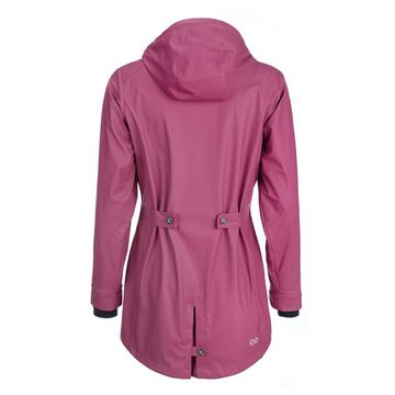 Dry Fashion Regenjacke Damen Regenmantel Kiel mit verstellbarer Kapuze - wind- & wasserdicht