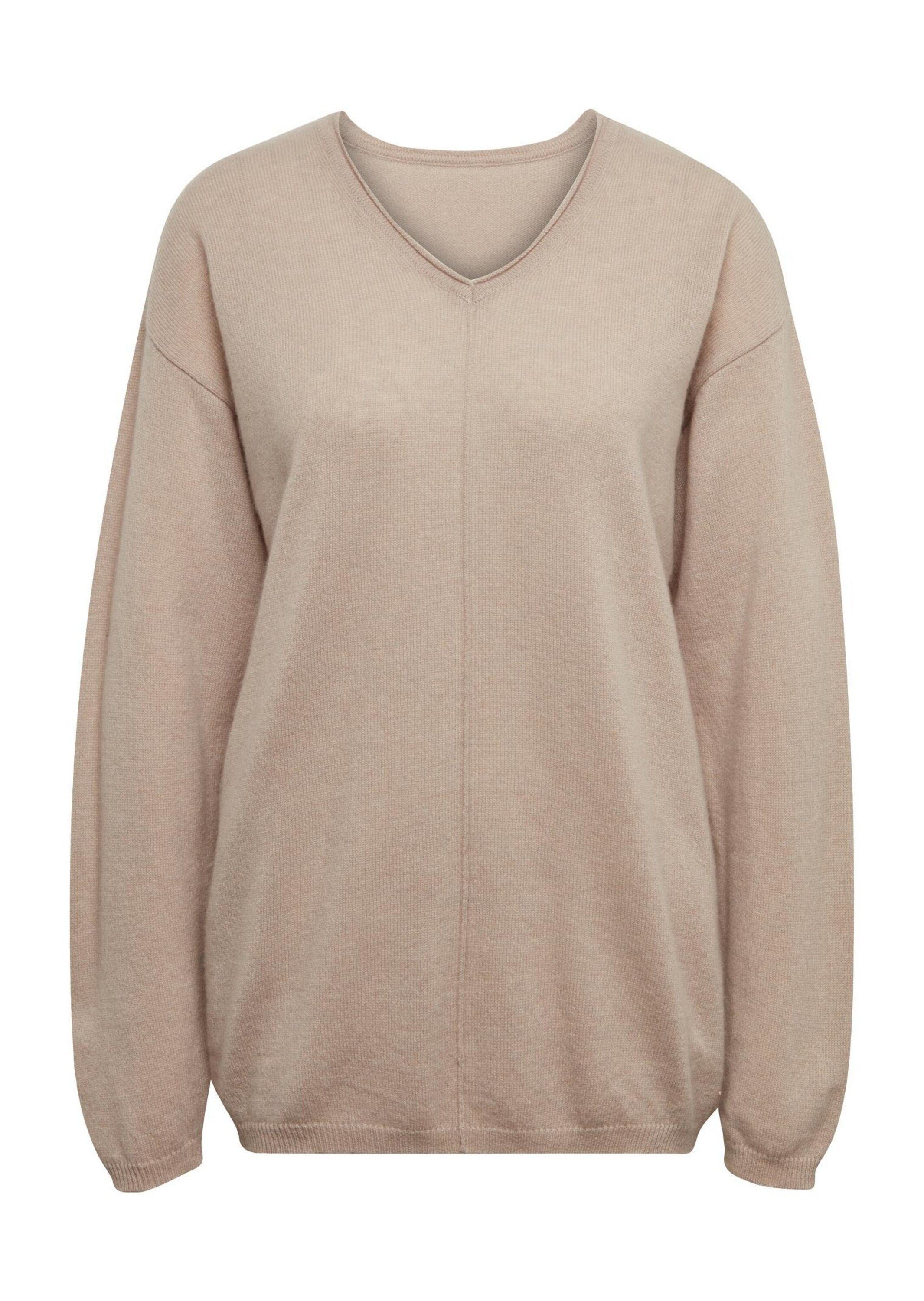 GOLDNER Strickpullover Kurzgröße: Kaschmirpullover mit V-Ausschnitt günstig online kaufen