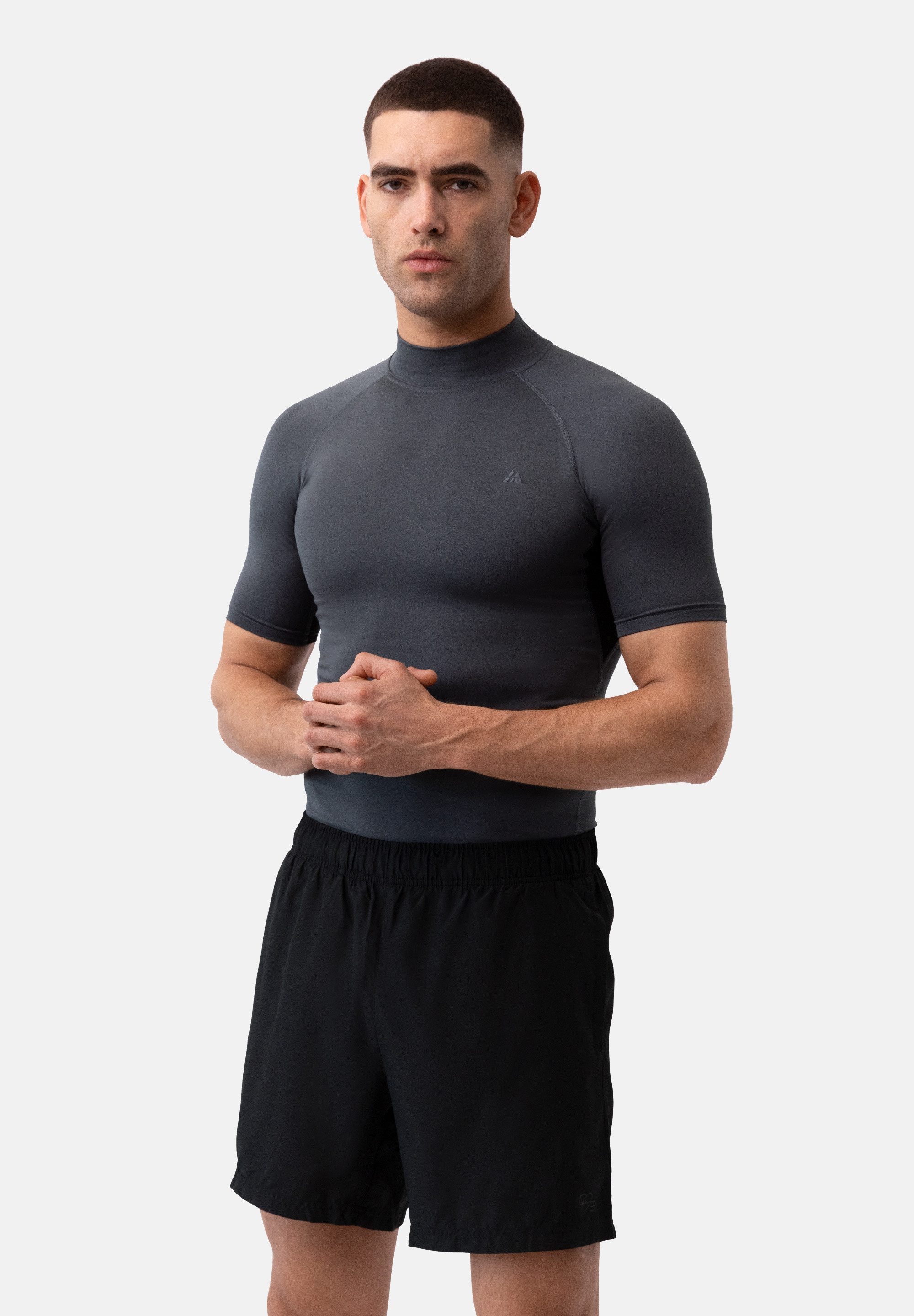 DANISH ENDURANCE Businessshirt Compression SS (2-St) Herren Kompressions-Kurzarm, Atmungsaktiv & Schnelltrocknend