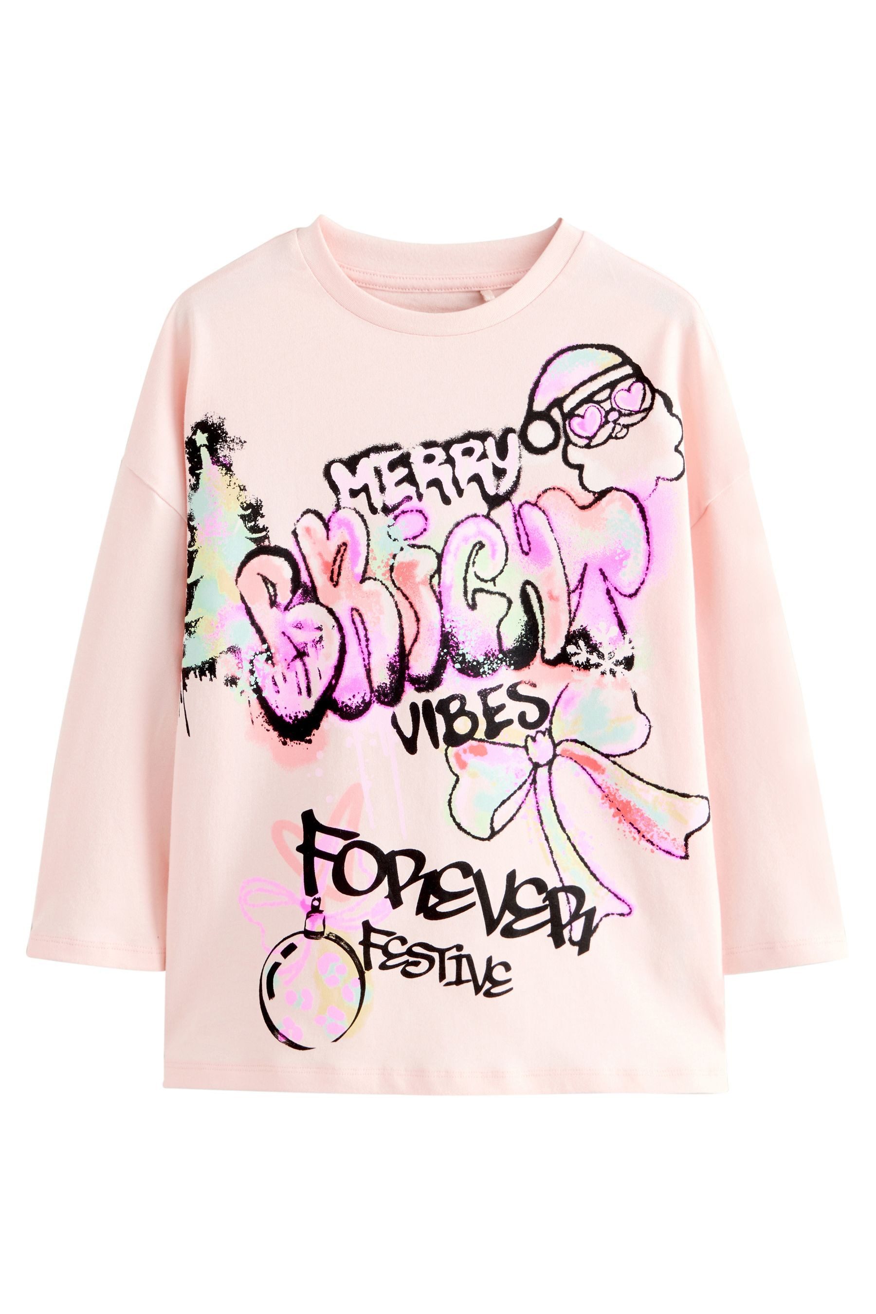 Langarmshirt Pailletten-Shirt