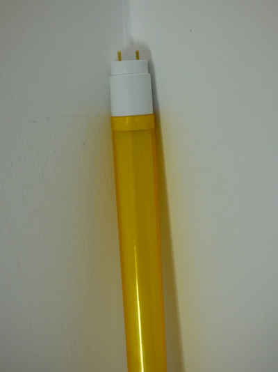 XENON LED Dekolicht LED Röhre T8 9 Watt 1000 Lumen 0,60m Kunststoff-Röhre Gelb, Xenon / Gelb