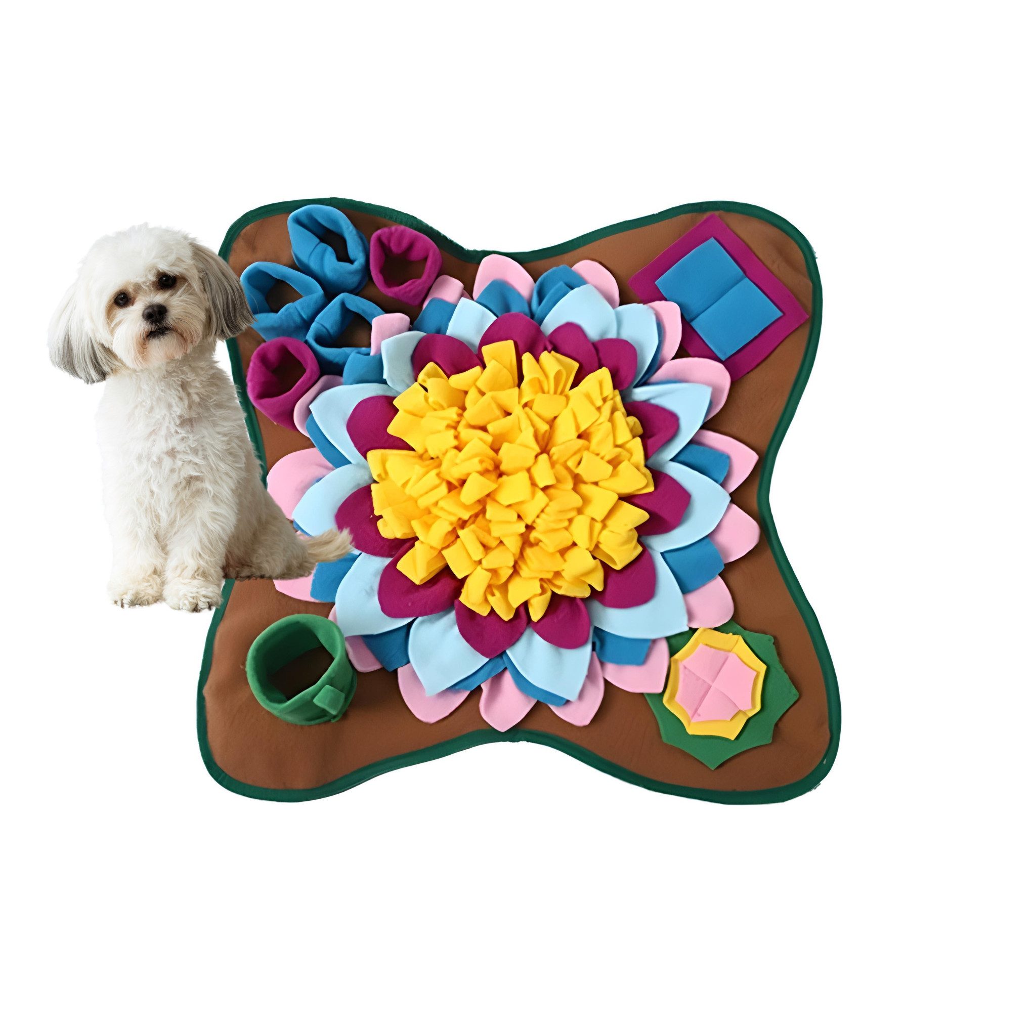 Schnüffelteppich Schnüffelmatte für Hunde & Katzen, Futtermatte, Hund Teppich waschbar