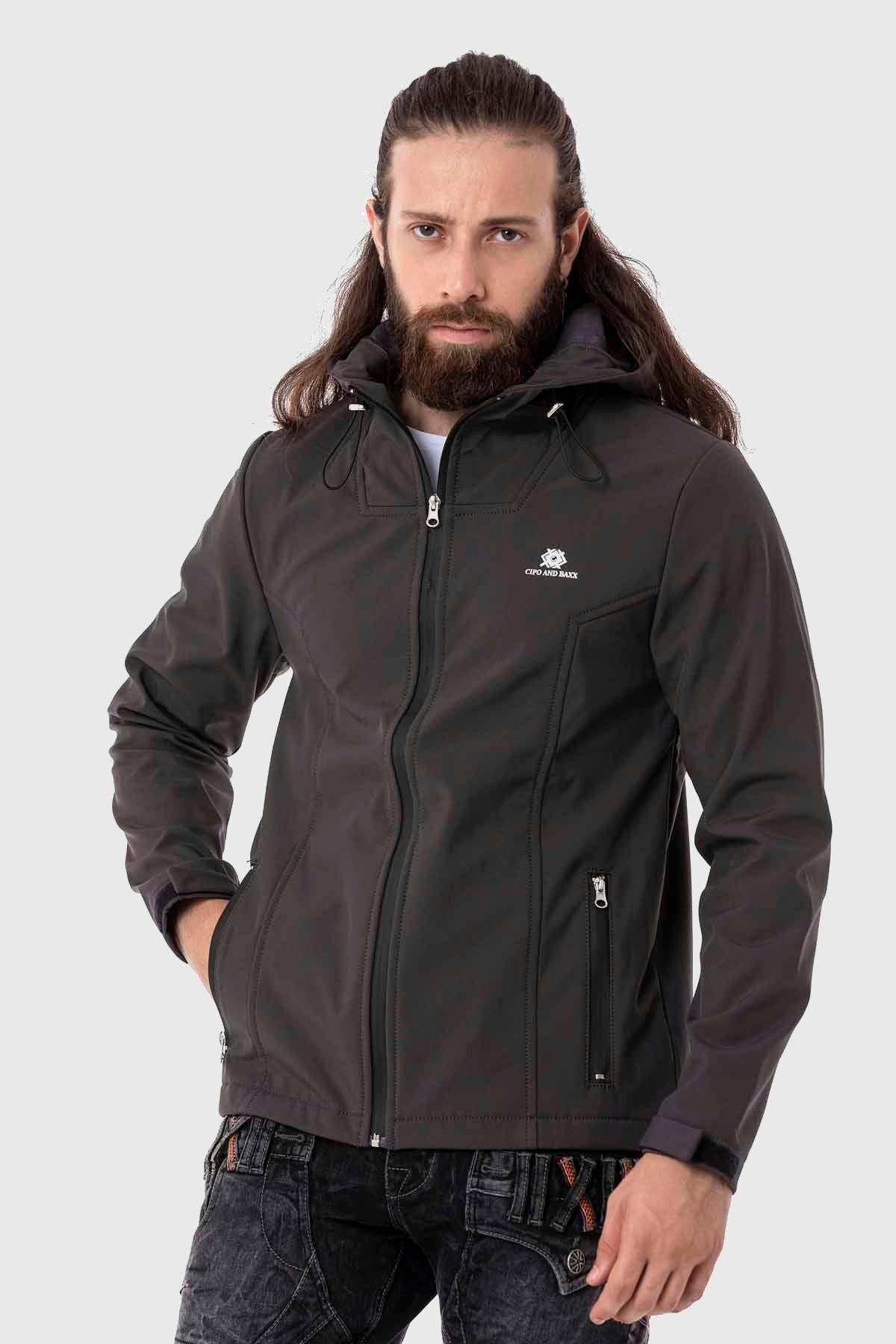 Cipo & Baxx Funktionsjacke Jacke im unifarbenen Look günstig online kaufen