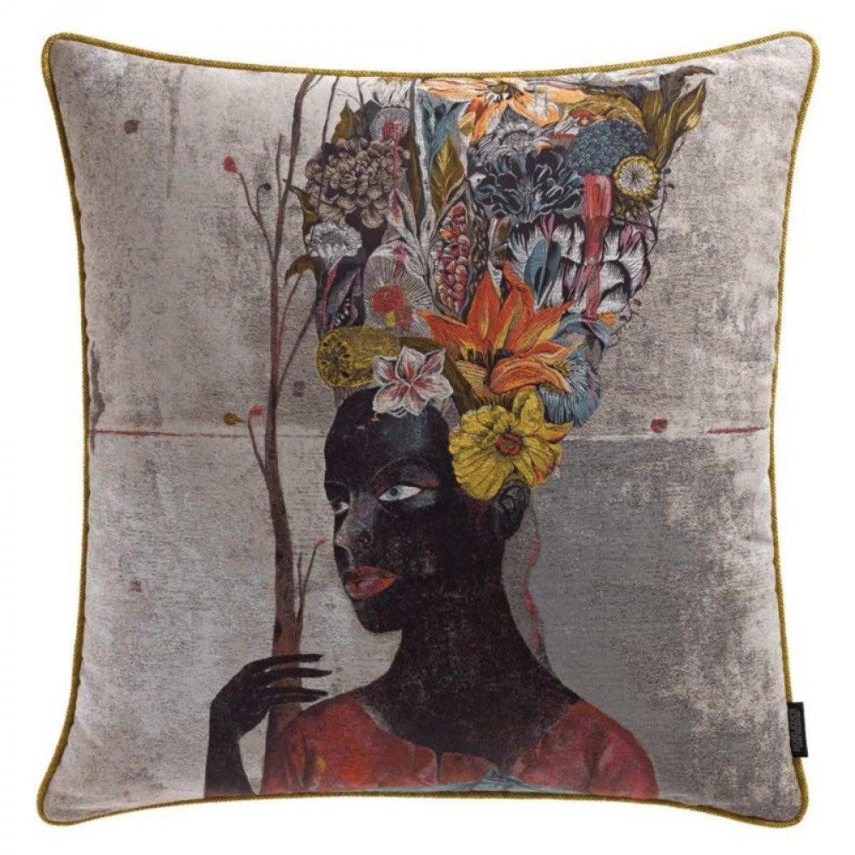 ROHLEDER Kissenhülle Kissen Black Antoinette Bloom (60x60 cm)