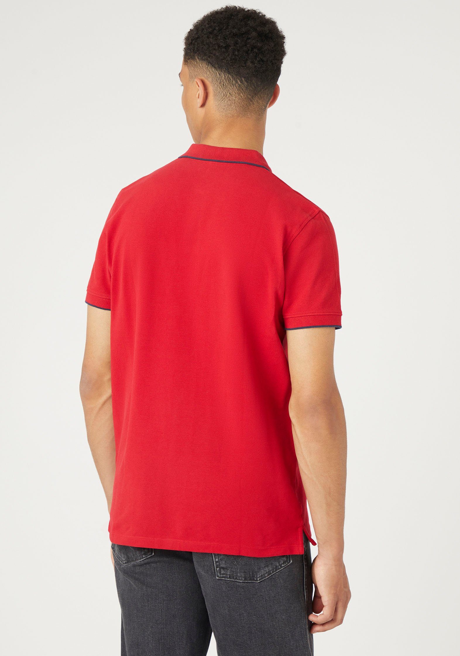 Poloshirt red Wrangler