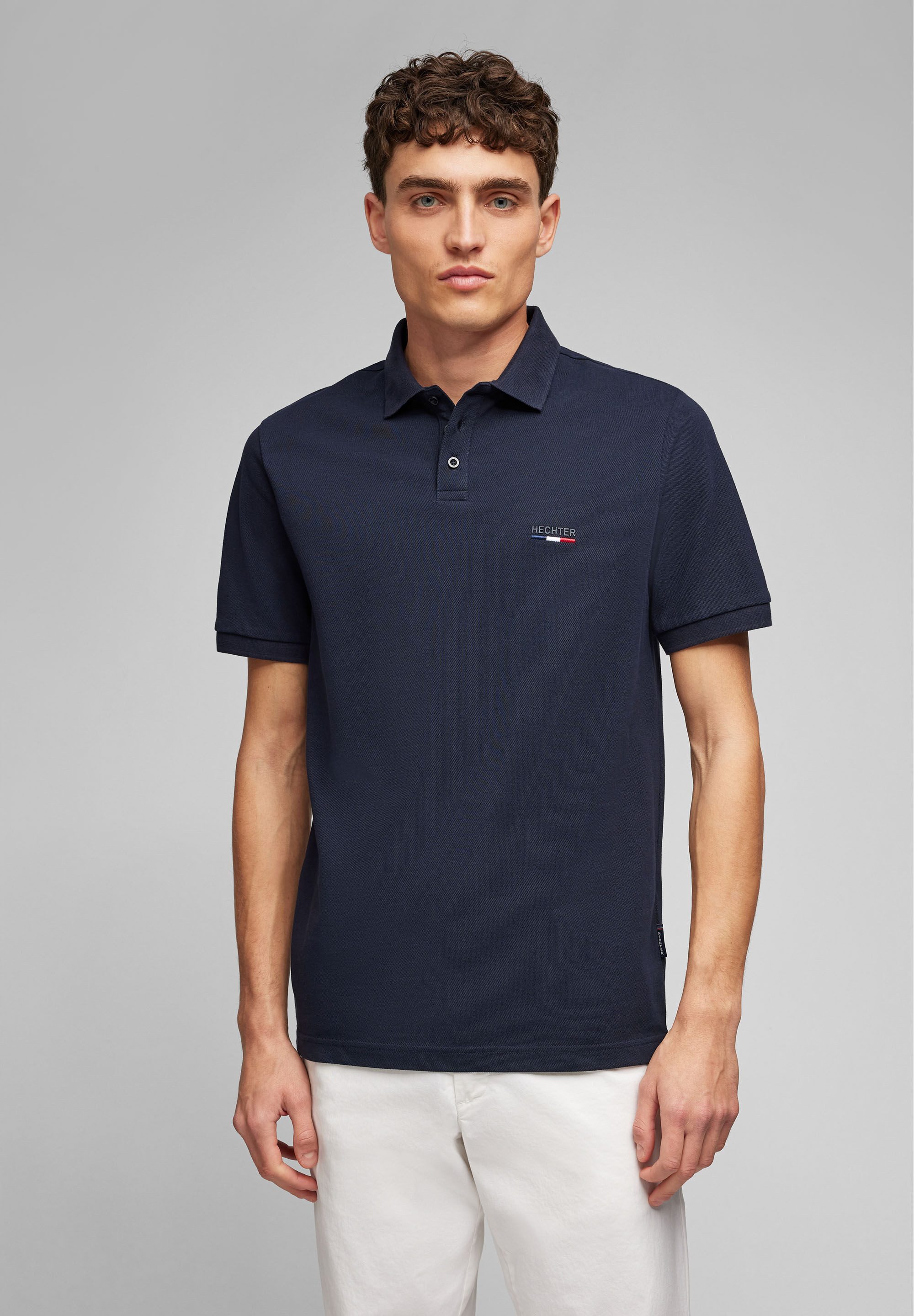 HECHTER PARIS Poloshirt (1-tlg) aus Bio-Baumwolle